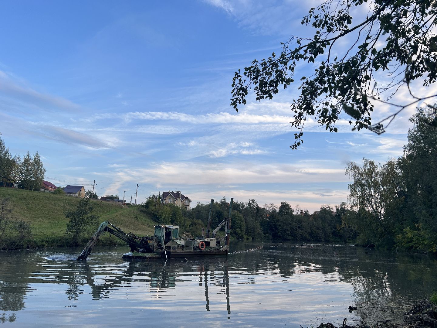 химки, благоуйстройство, река, очистка реки,