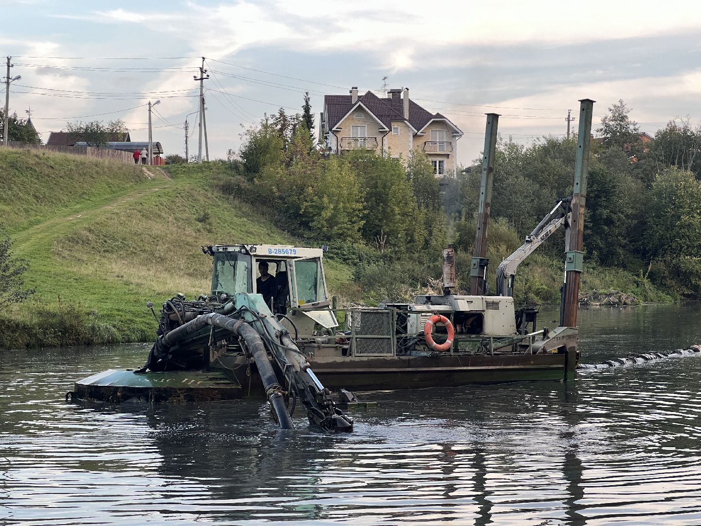 химки, благоуйстройство, река, очистка реки,