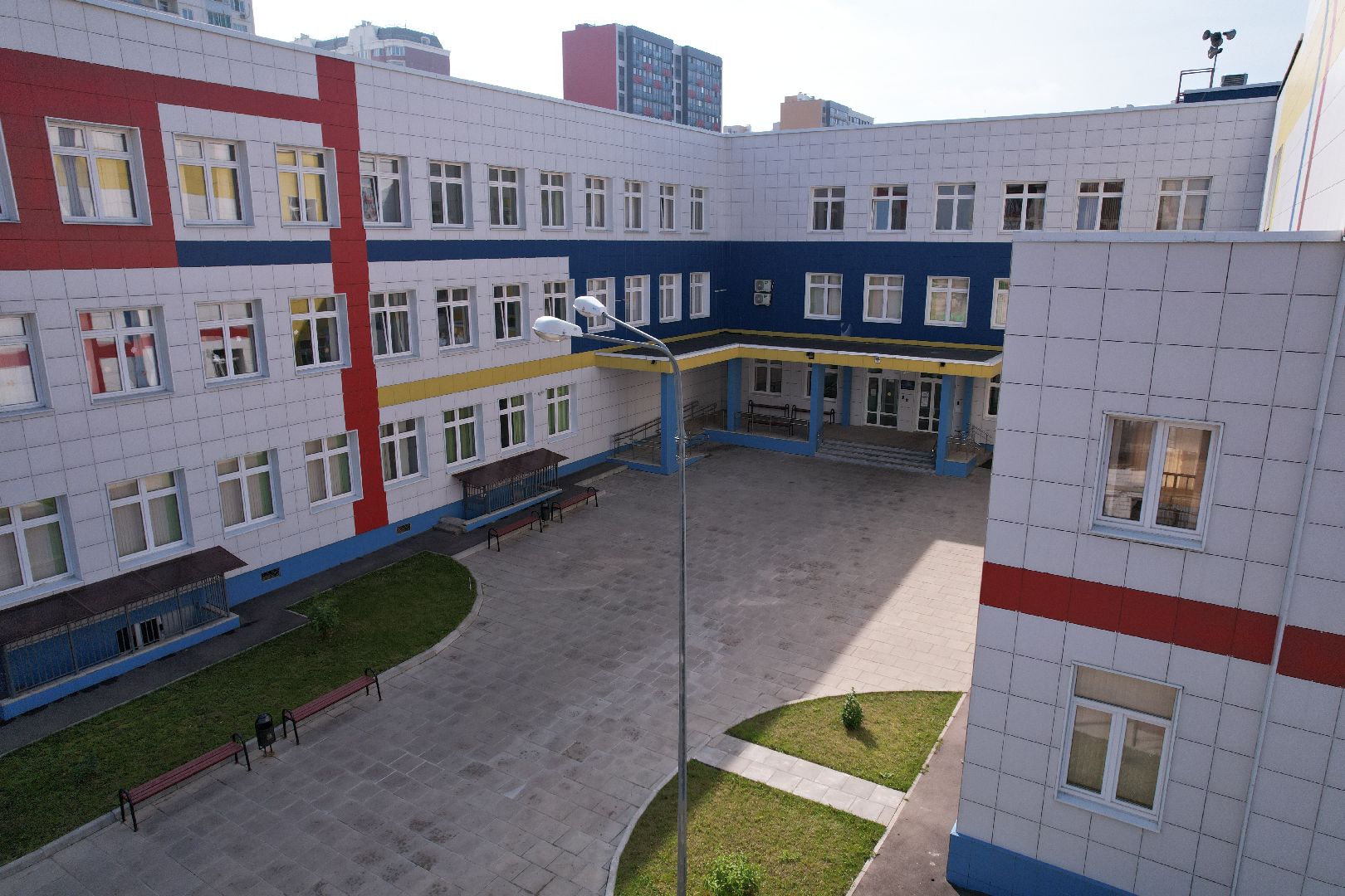 школа, домодедово, стройка,видео с коптера,