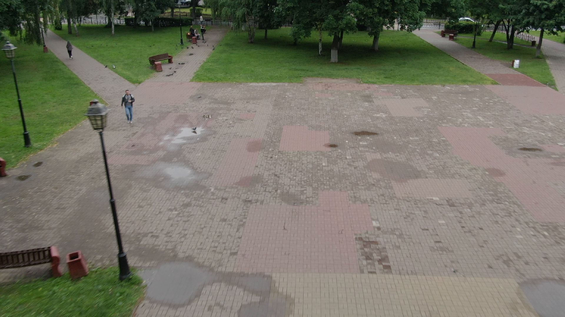 сквер, подольск, екатерина,видео с коптера,