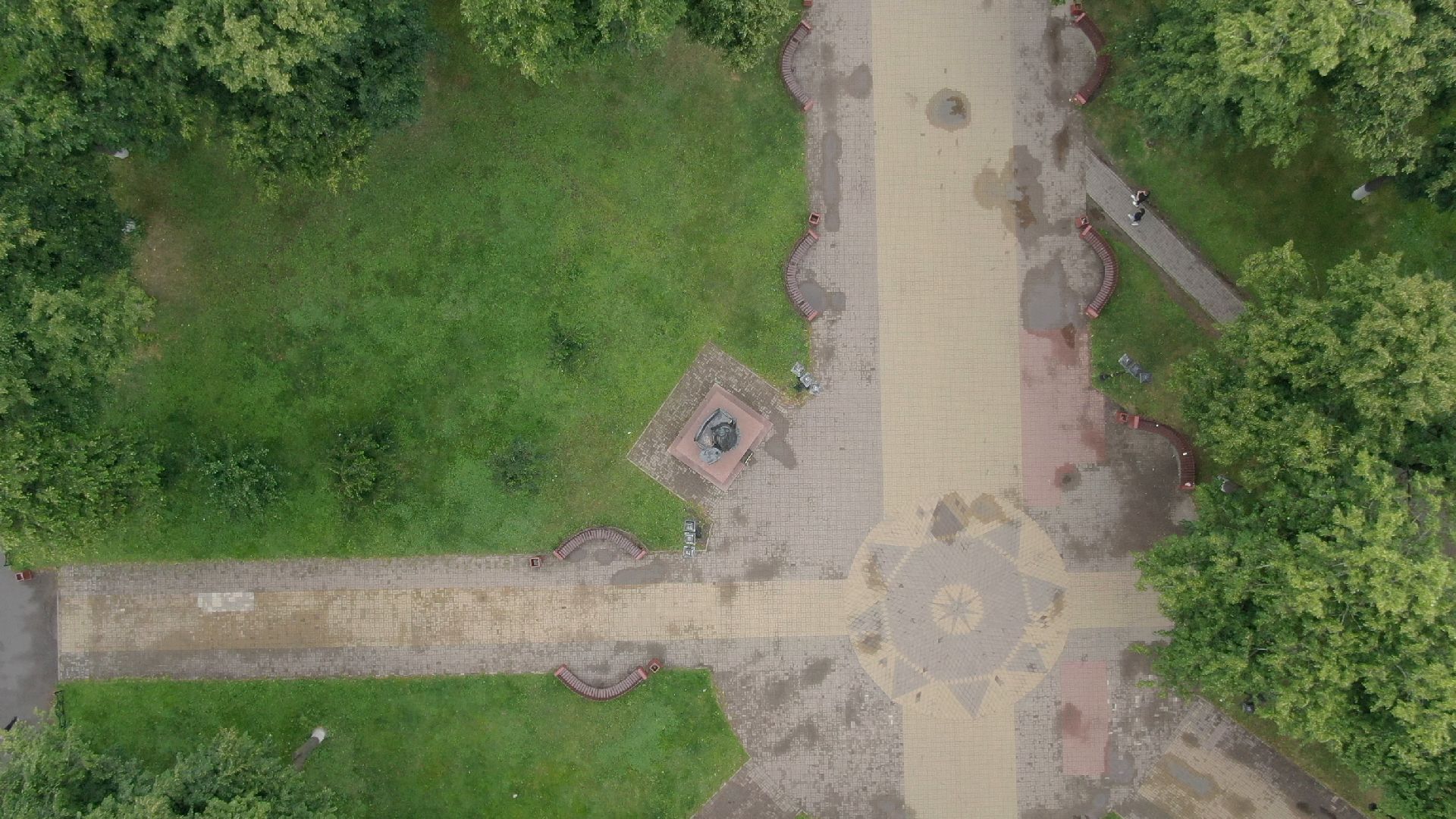 сквер, подольск, екатерина,видео с коптера,