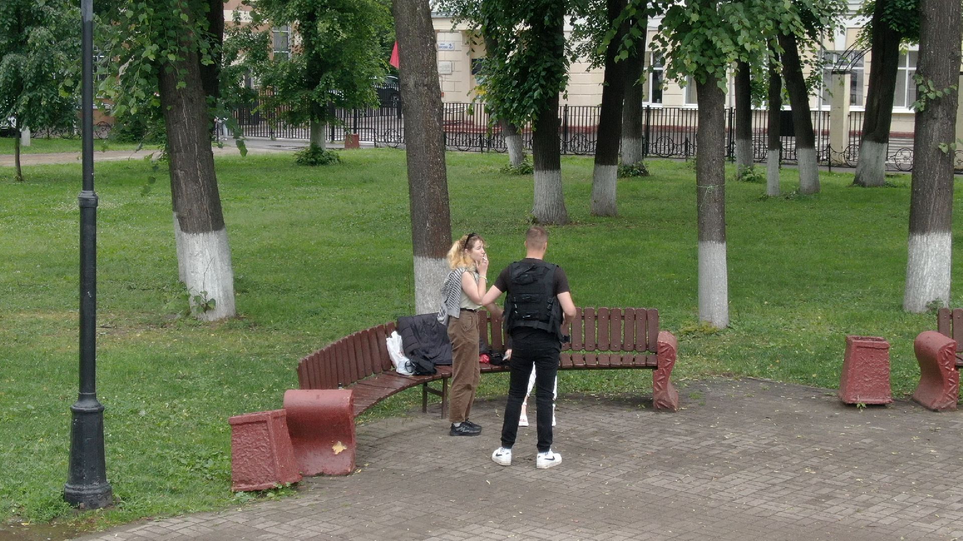 сквер, подольск, екатерина,видео с коптера,