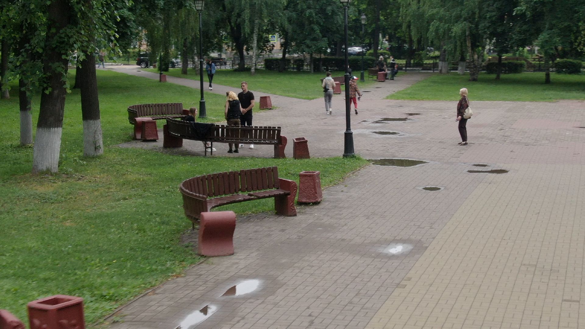 сквер, подольск, екатерина,видео с коптера,