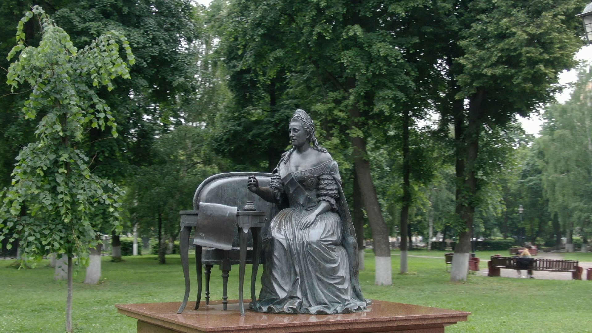 сквер, подольск, екатерина,видео с коптера,