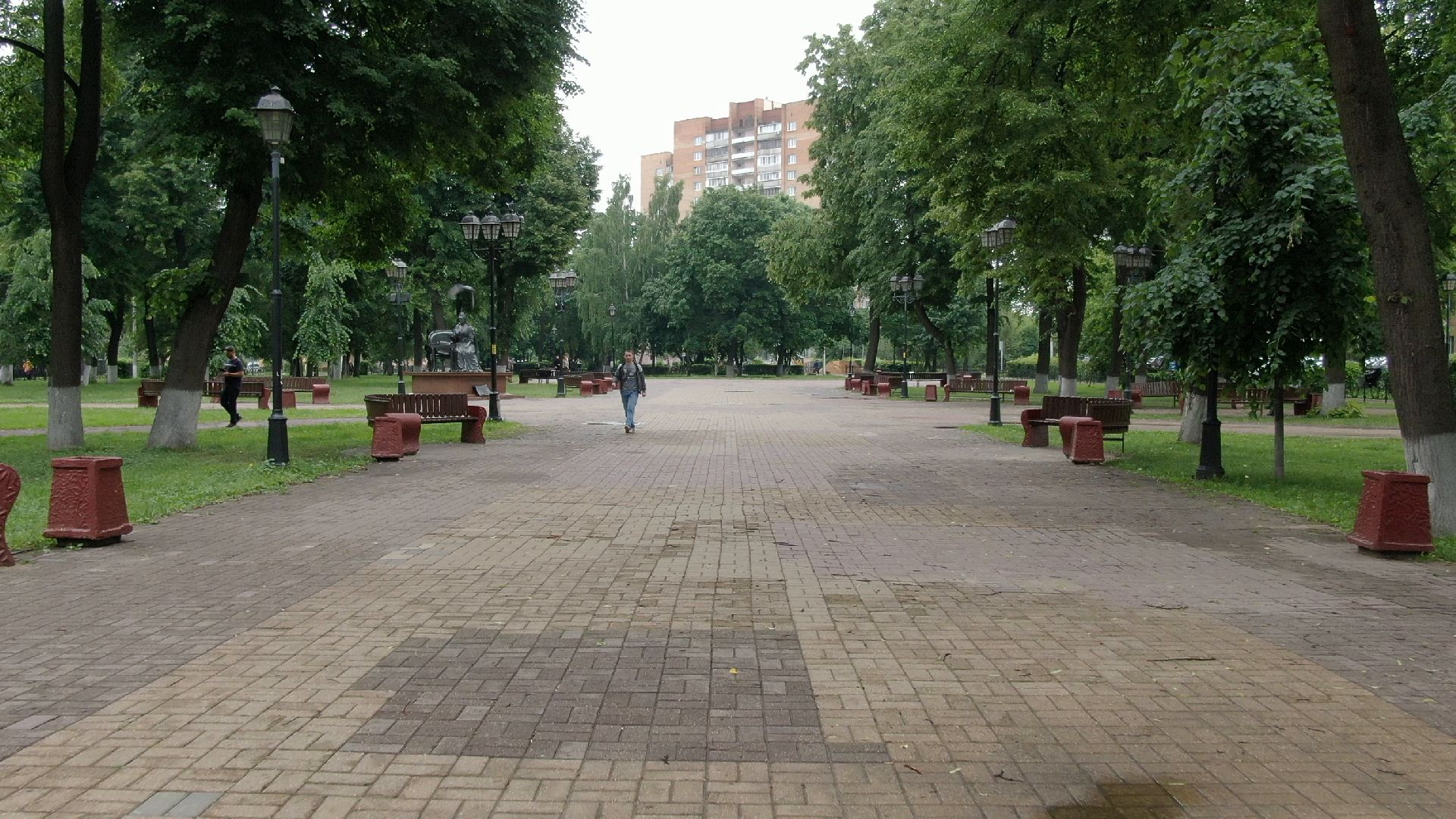 сквер, подольск, екатерина,видео с коптера,