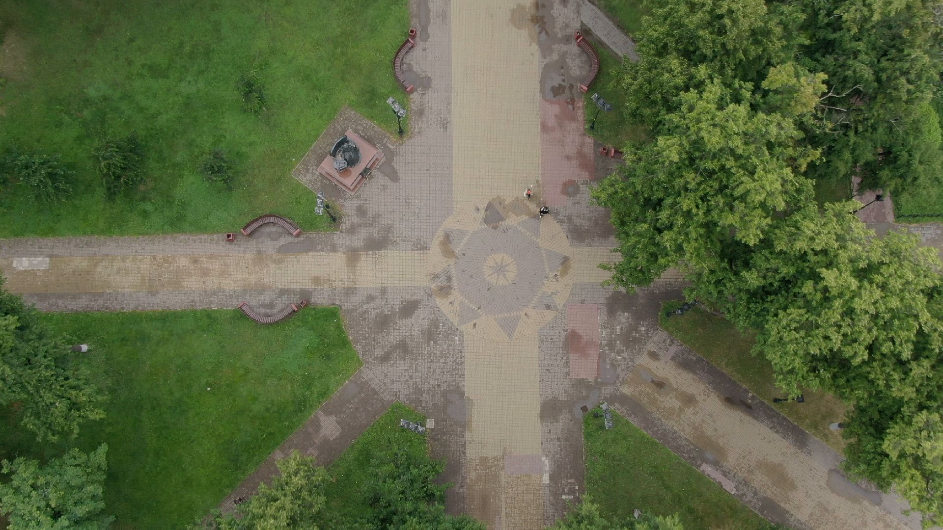 сквер, подольск, екатерина,видео с коптера,