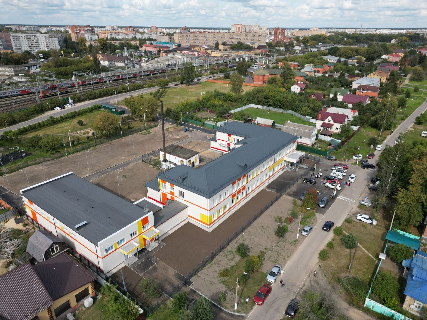 школа, орехово-зуево, учеба, видео с коптера,