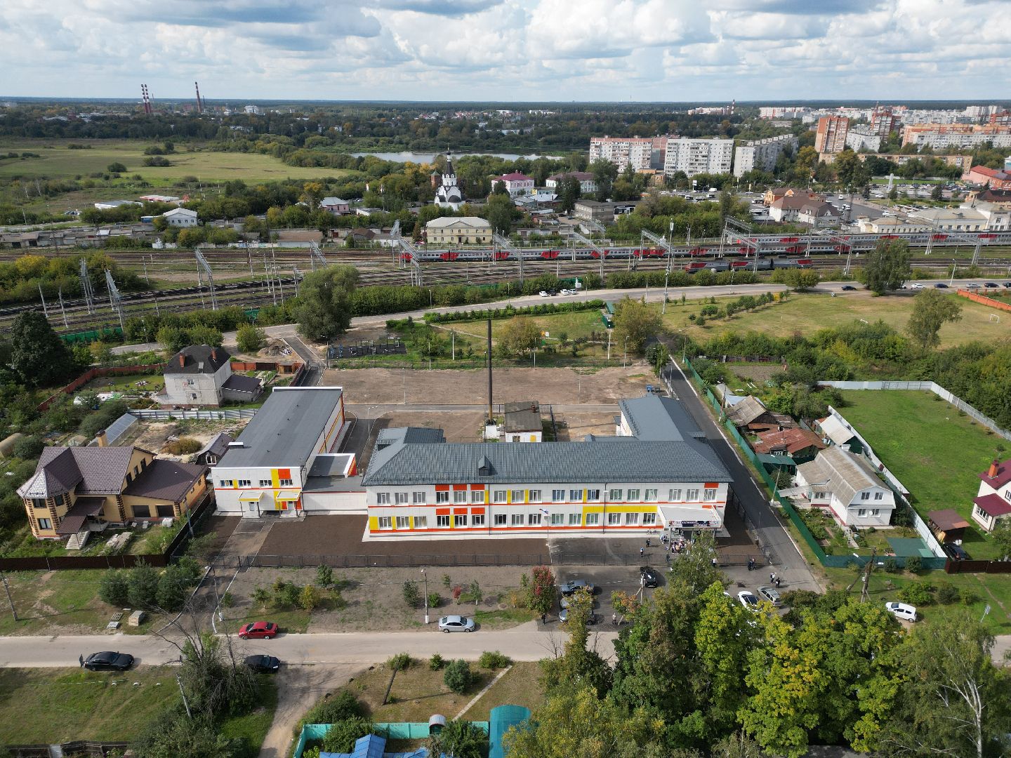 школа, орехово-зуево, учеба, видео с коптера,