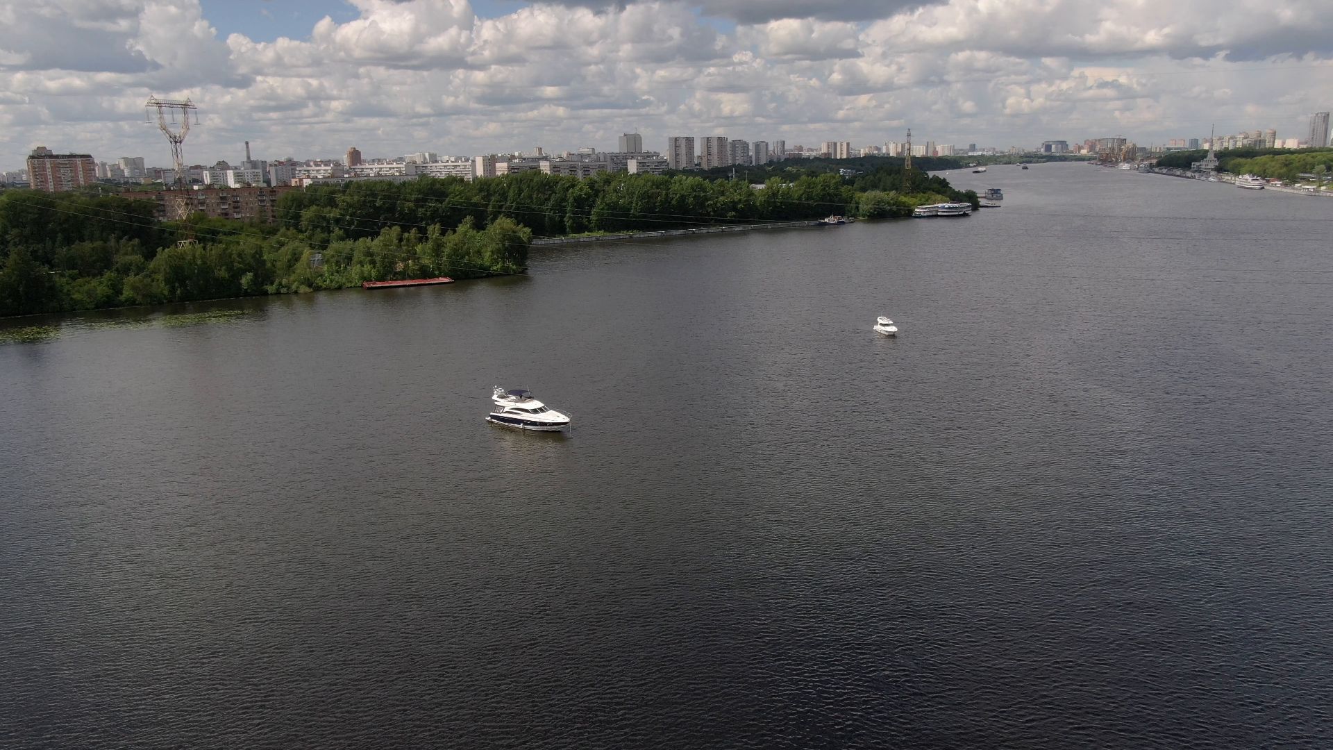 химки, вода, канал, москва,видео с коптера,