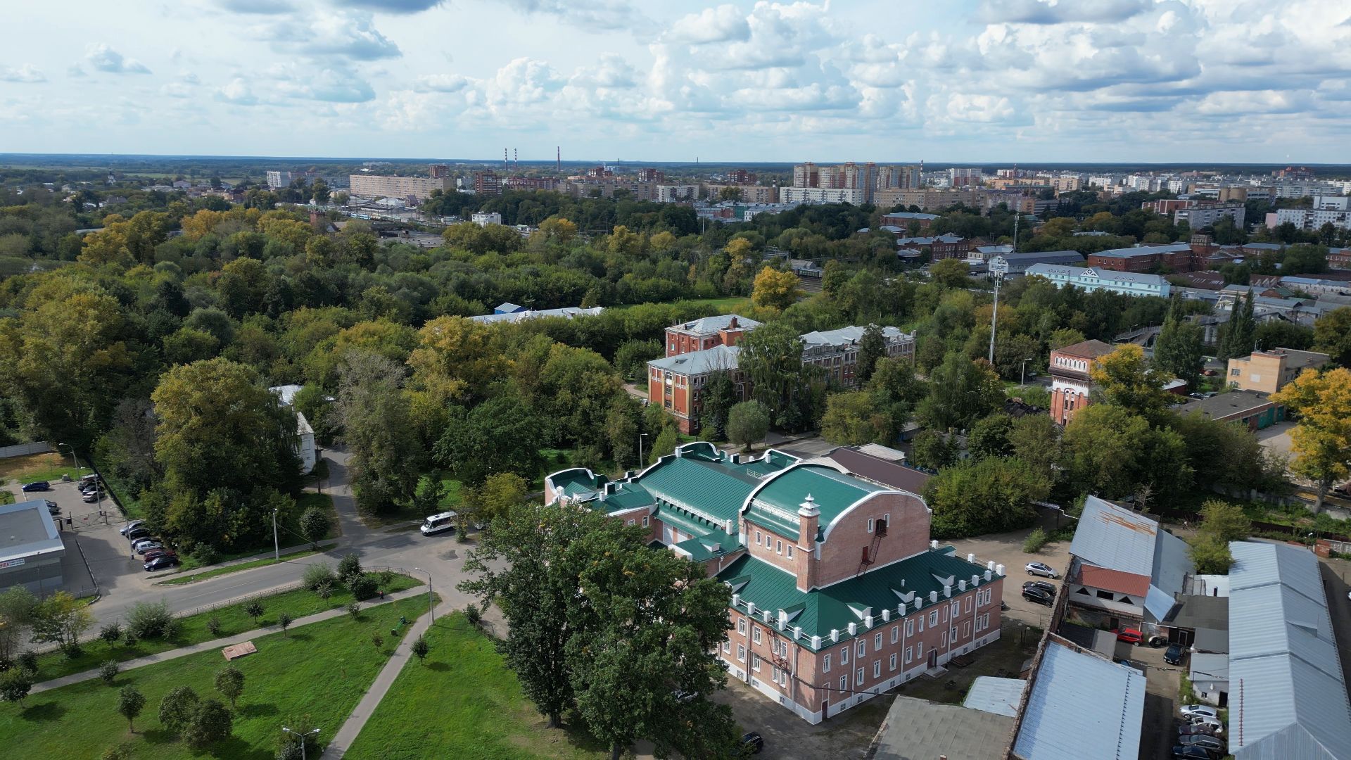 орехово-зуево, театр, культура,видео с коптера,