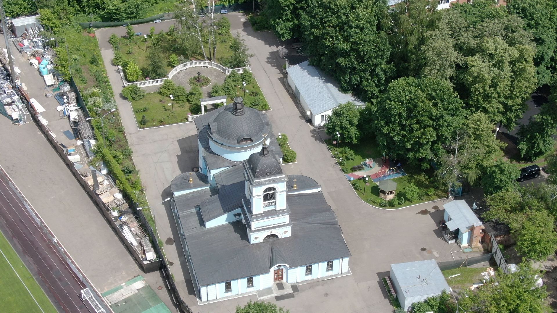 Химки, церковь, культура,видео с коптера,