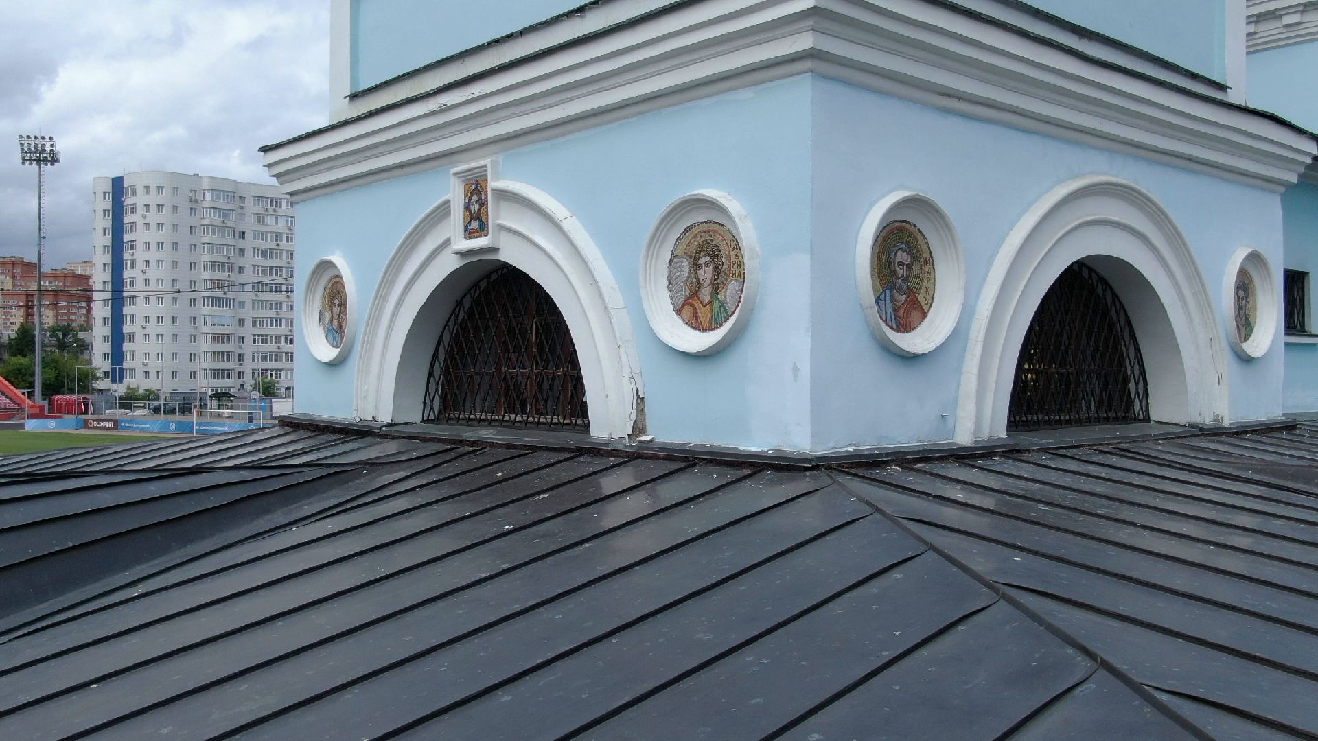 Химки, церковь, культура,видео с коптера,