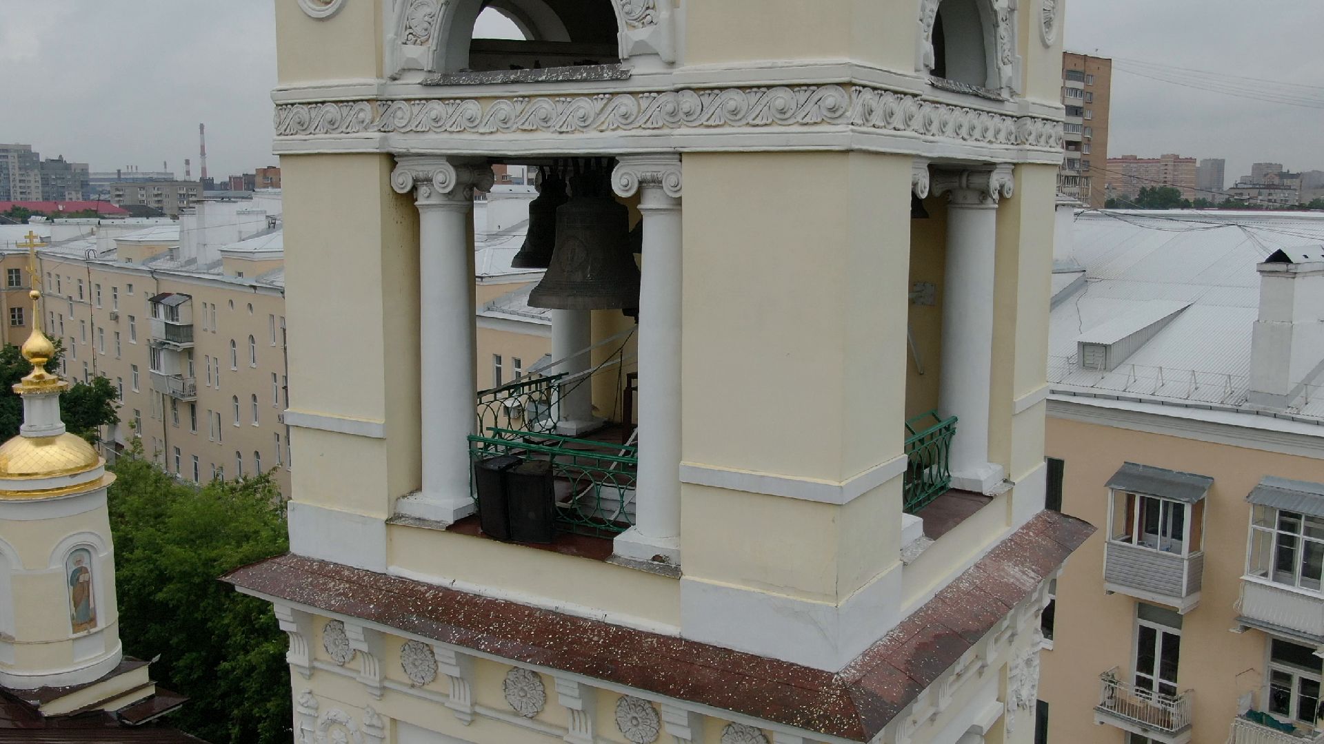 церковь, подольск, троица,видео с коптера,