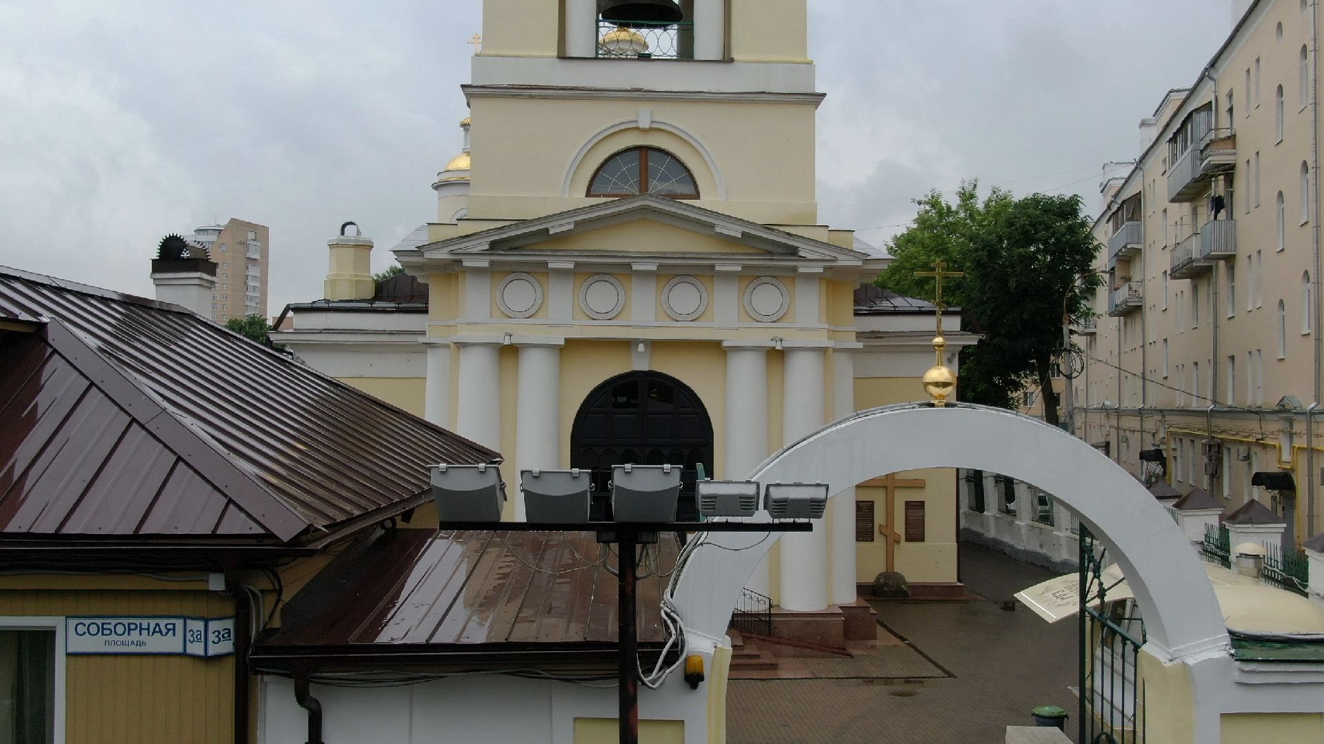 церковь, подольск, троица,видео с коптера,