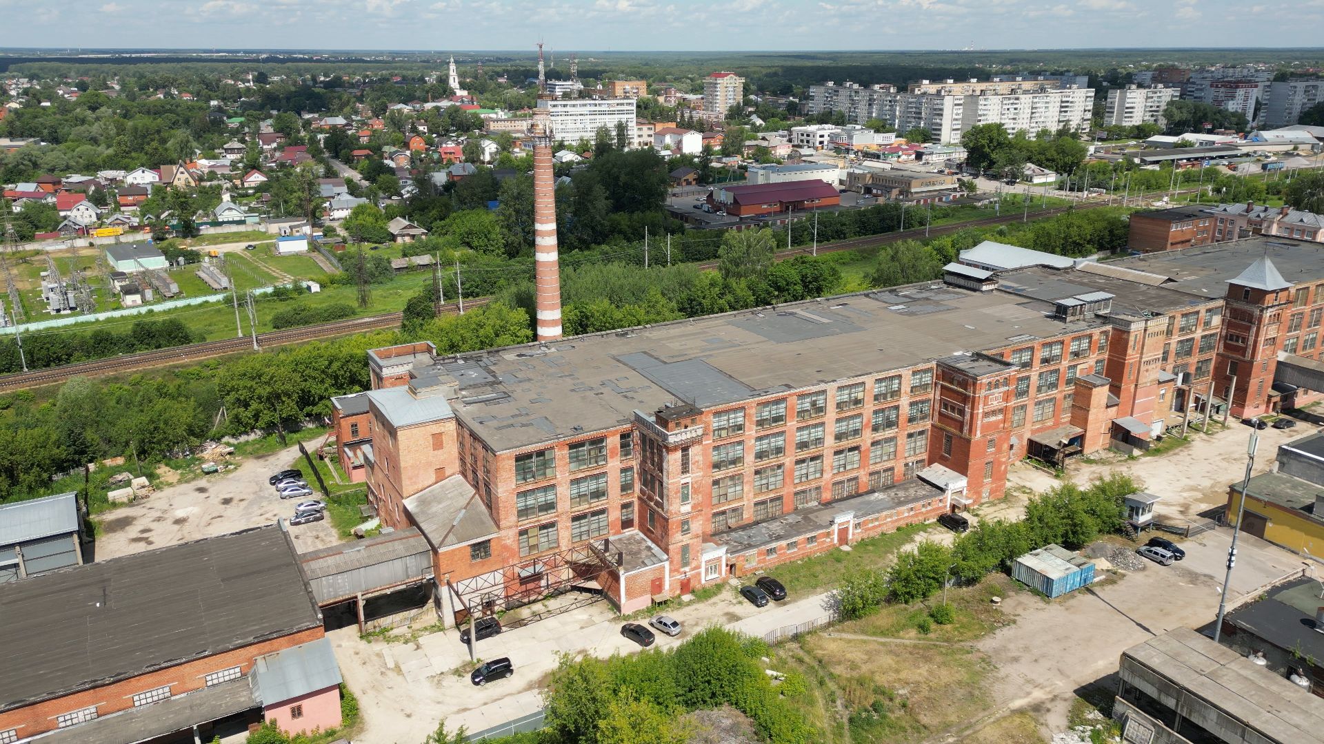 фабрика, ткань, павловский посад,видео с коптера,