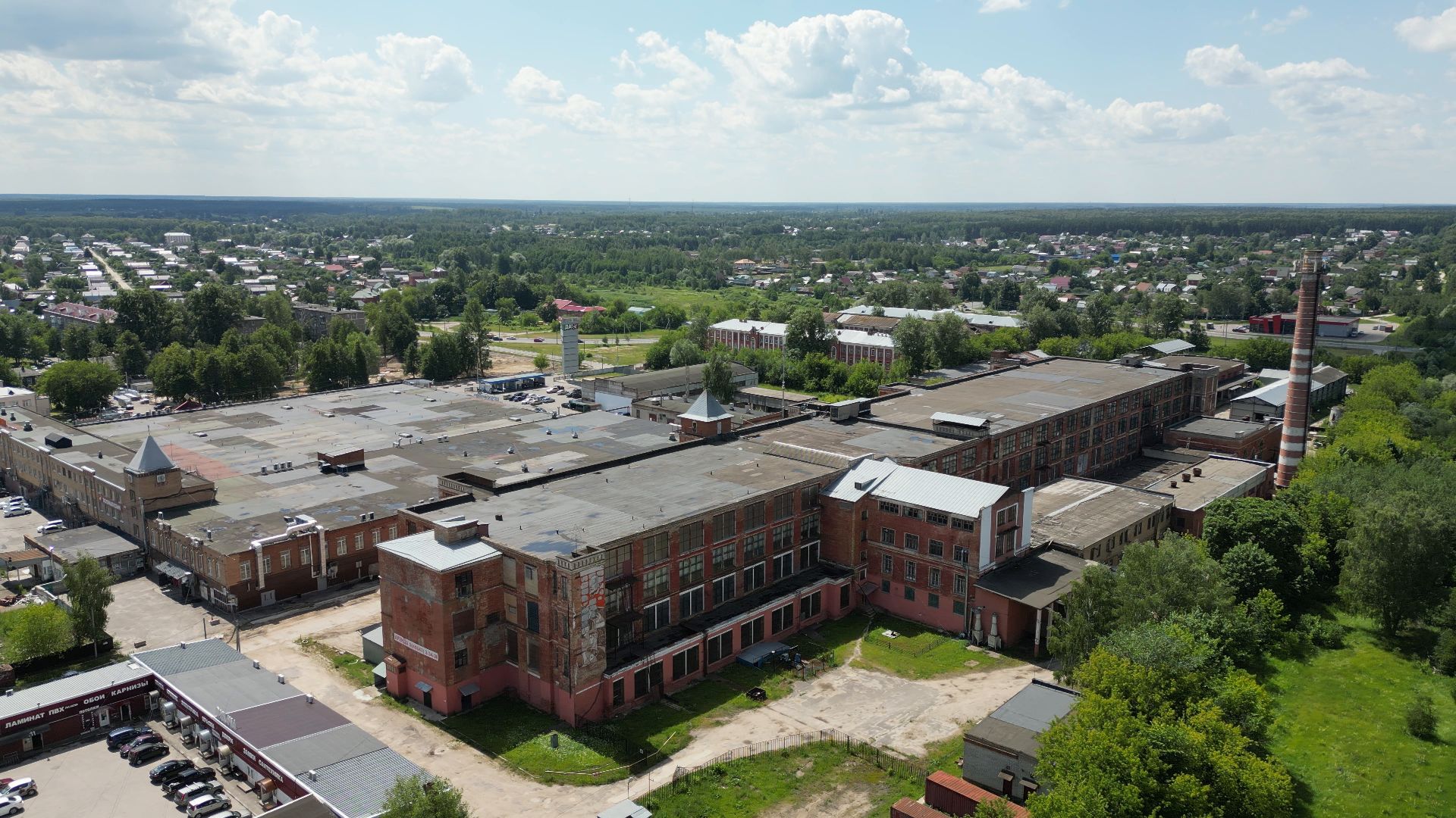 фабрика, ткань, павловский посад,видео с коптера,