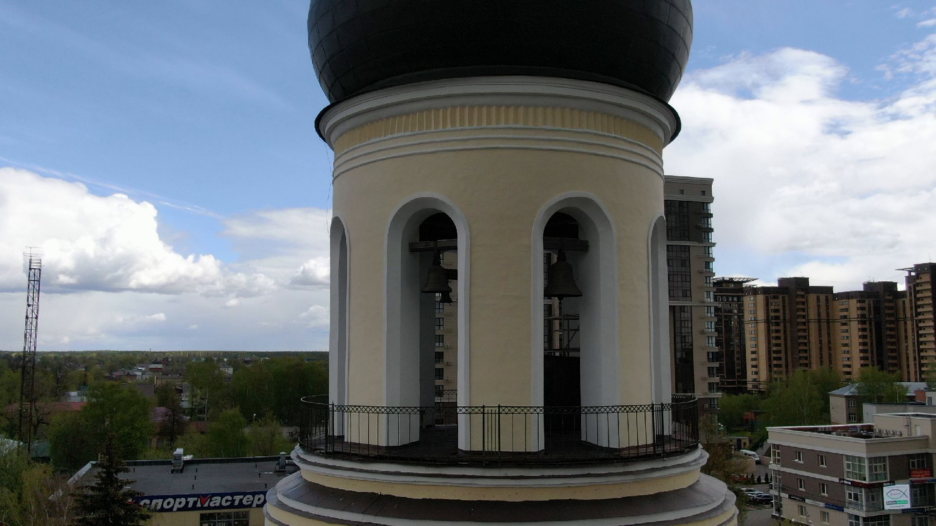 церковь, храм, война,видео с коптера,