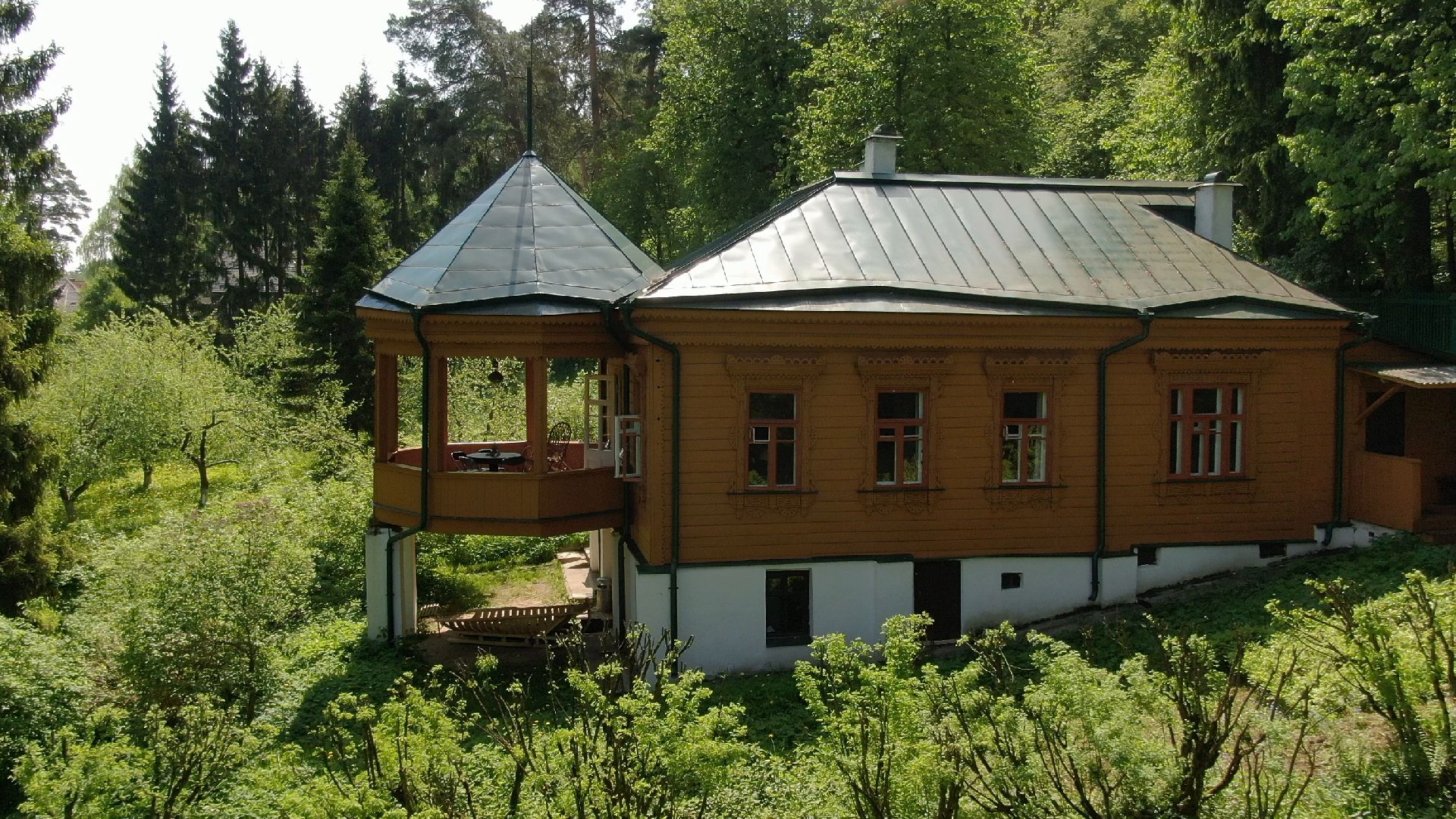 звенигород, музей, писатель, культура,видео с коптера,