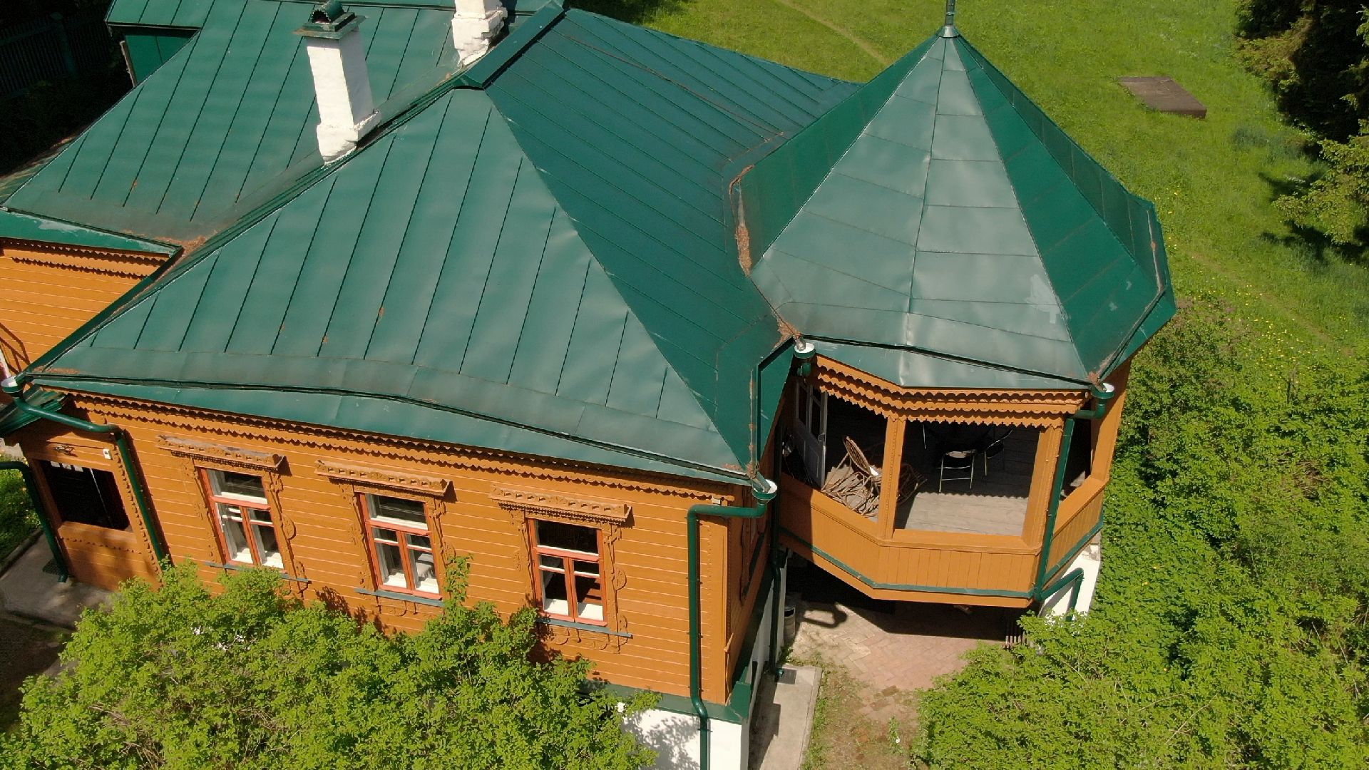 звенигород, музей, писатель, культура,видео с коптера,