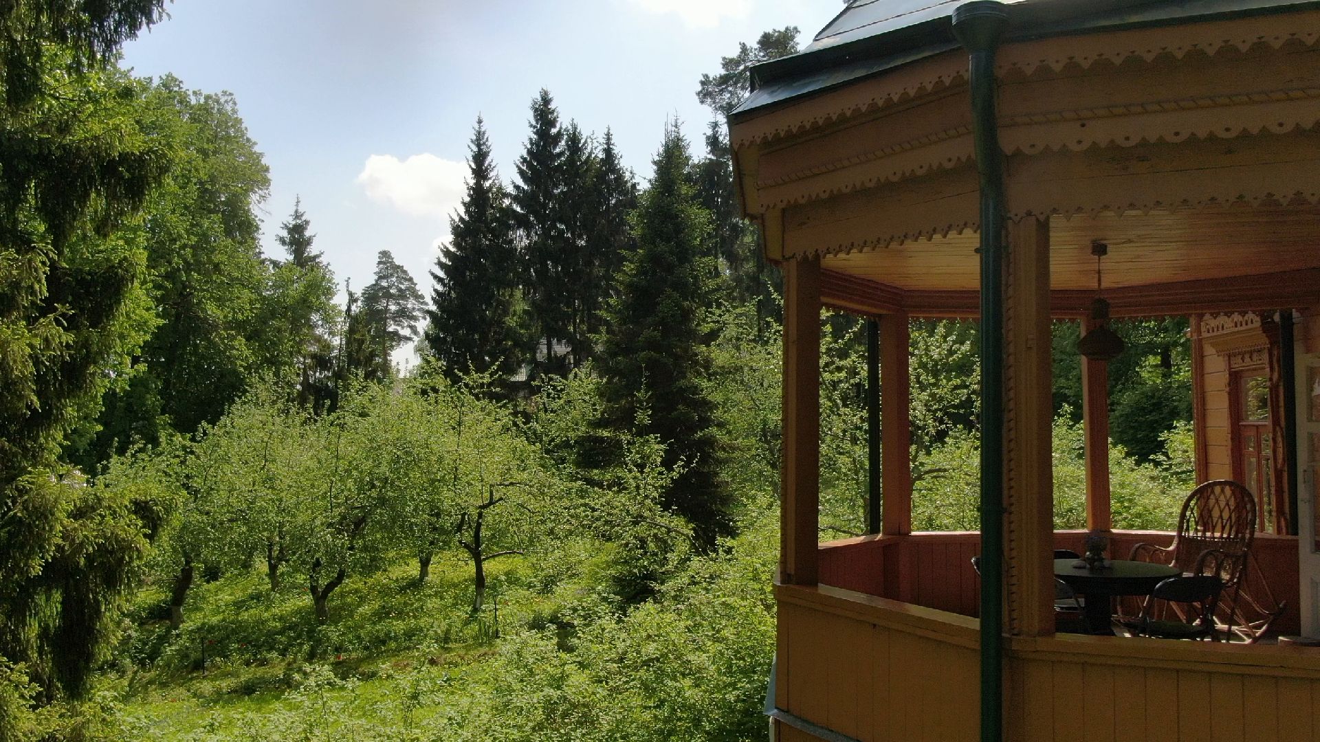 звенигород, музей, писатель, культура,видео с коптера,