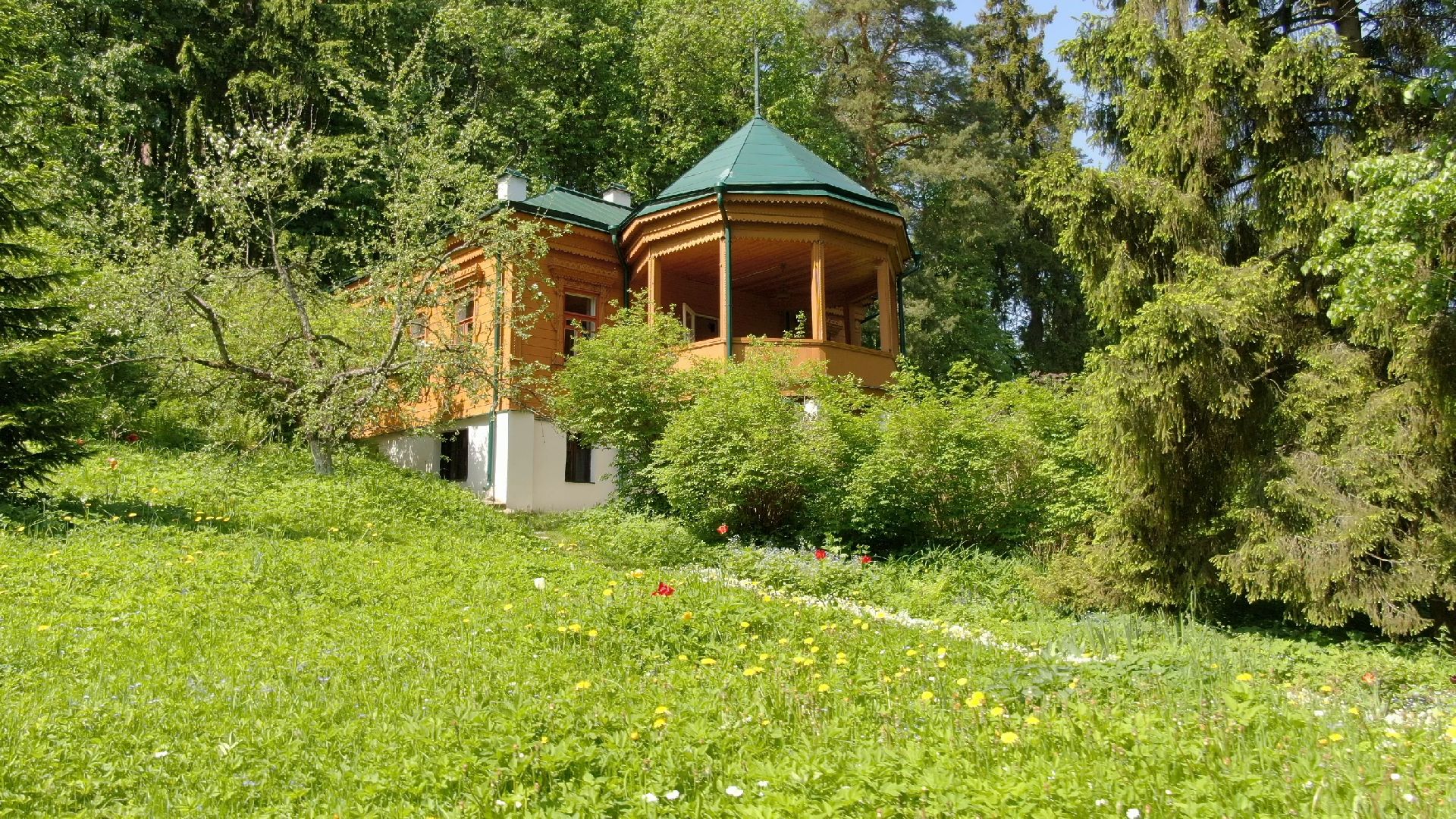 звенигород, музей, писатель, культура,видео с коптера,