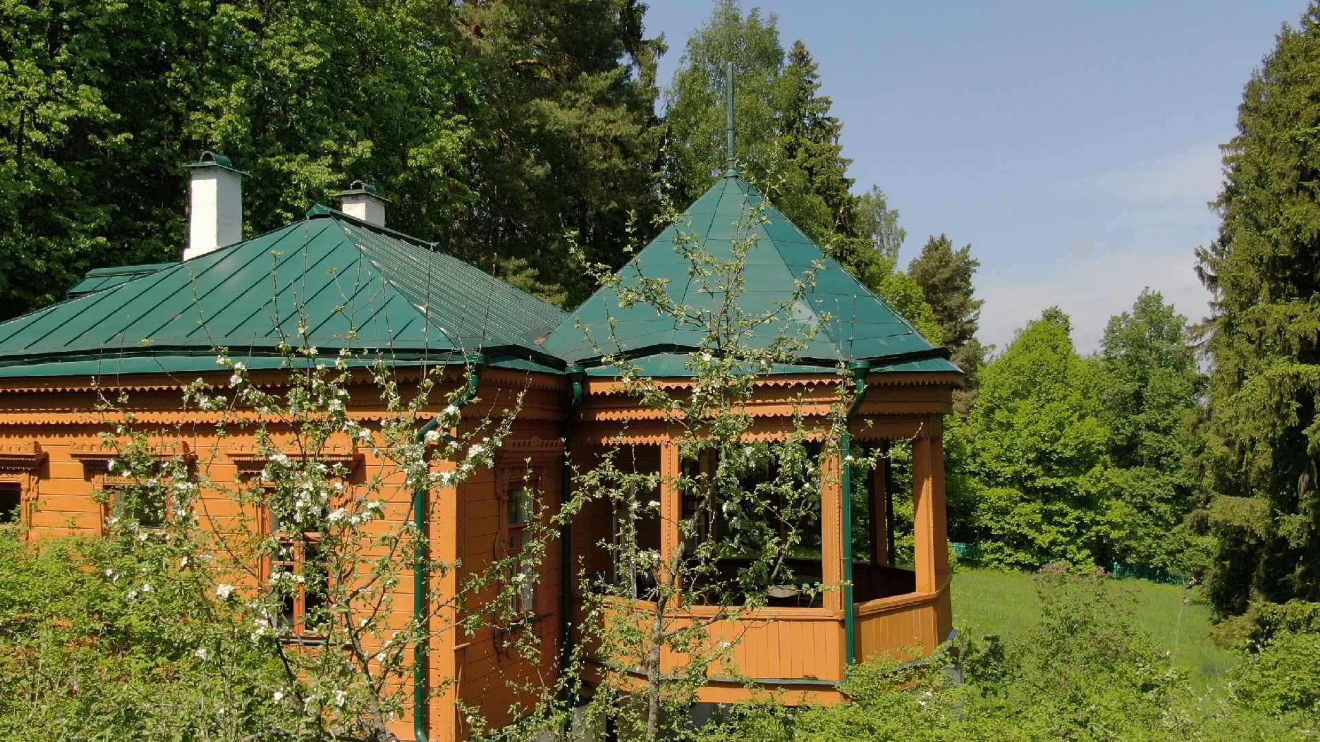 звенигород, музей, писатель, культура,видео с коптера,