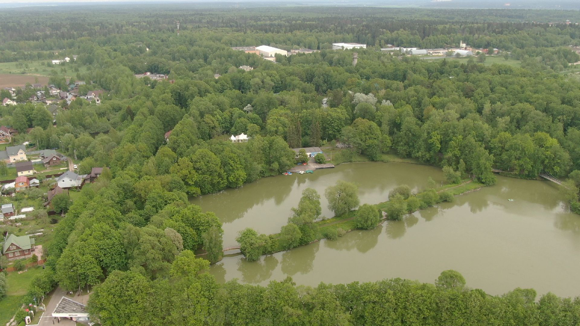 Звенигород, культура, благоустройство,видео с коптера,