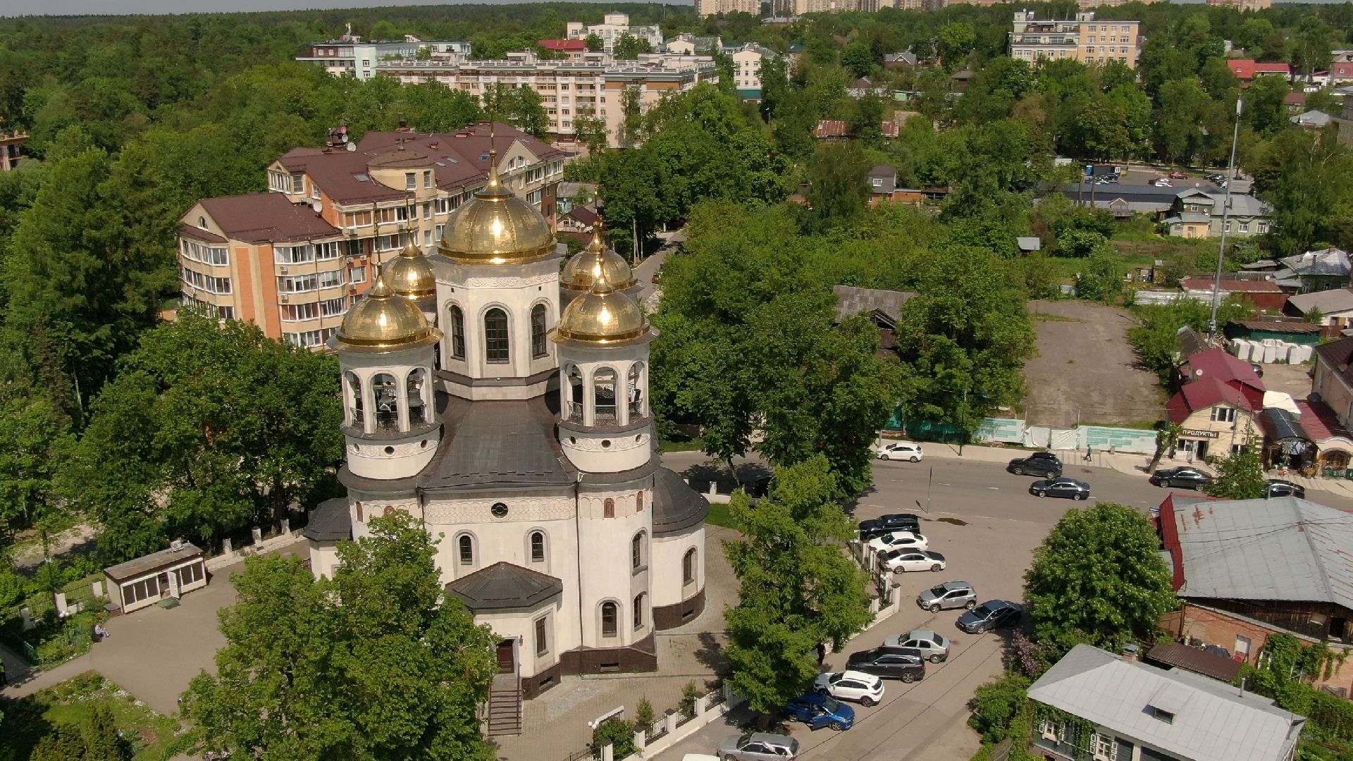 Звенигород, культура, благоустройство,видео с коптера,