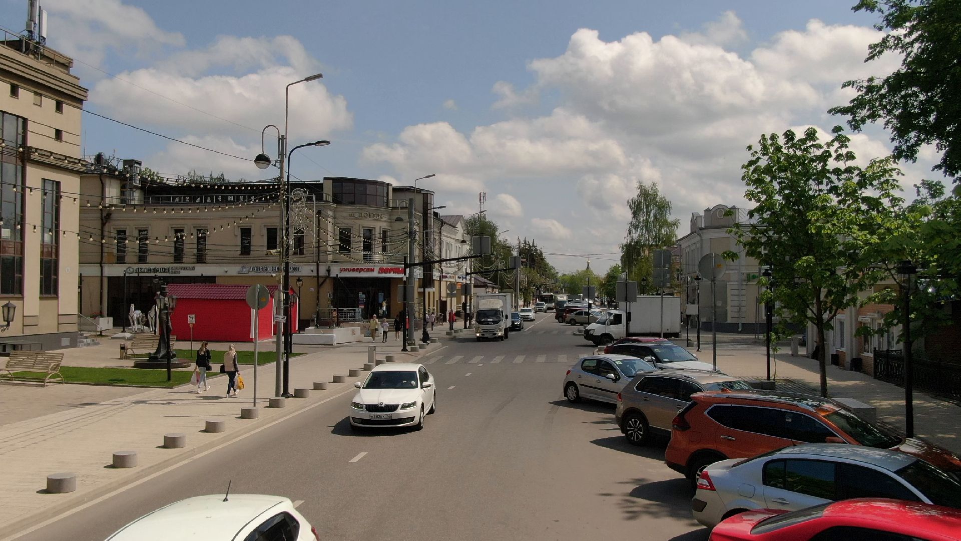 Звенигород, культура, благоустройство,видео с коптера,