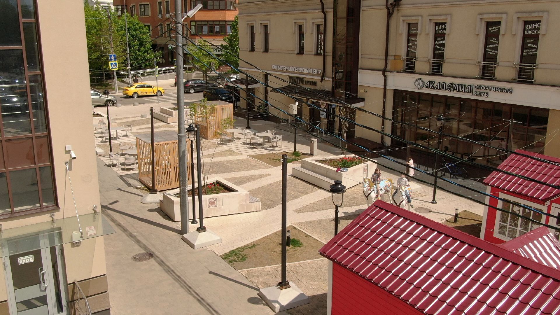 Звенигород, культура, благоустройство,видео с коптера,