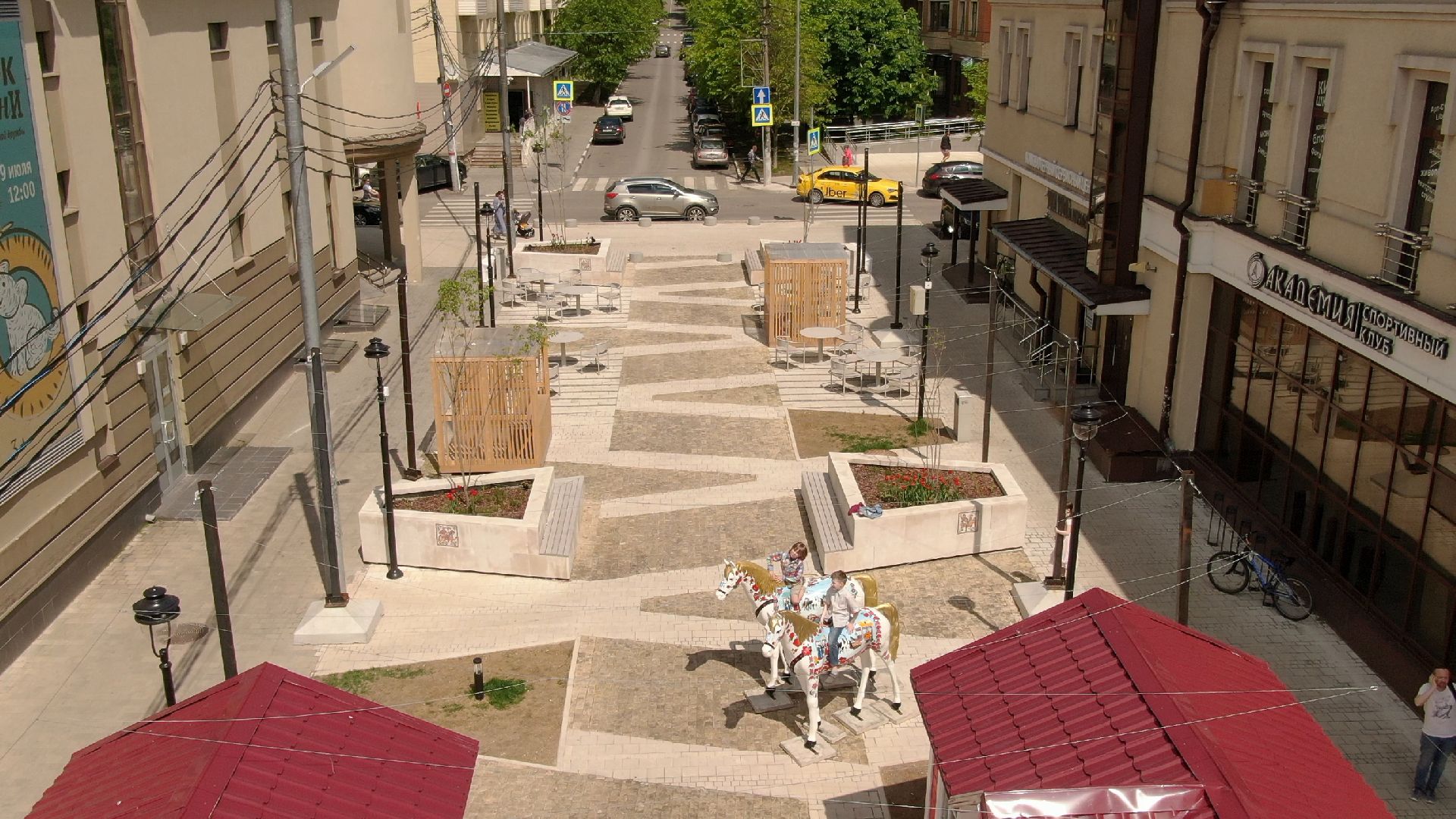 Звенигород, культура, благоустройство,видео с коптера,