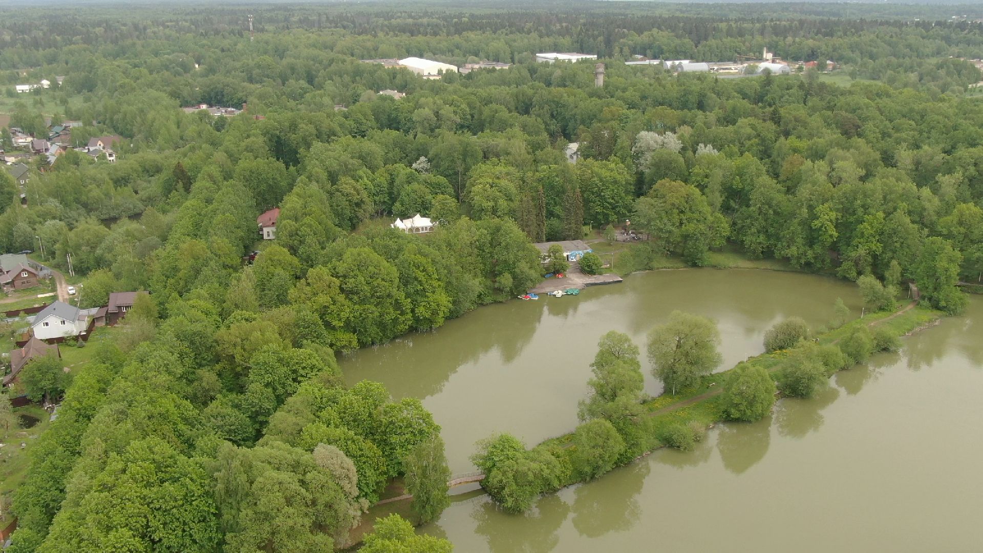 Звенигород, культура, благоустройство,видео с коптера,