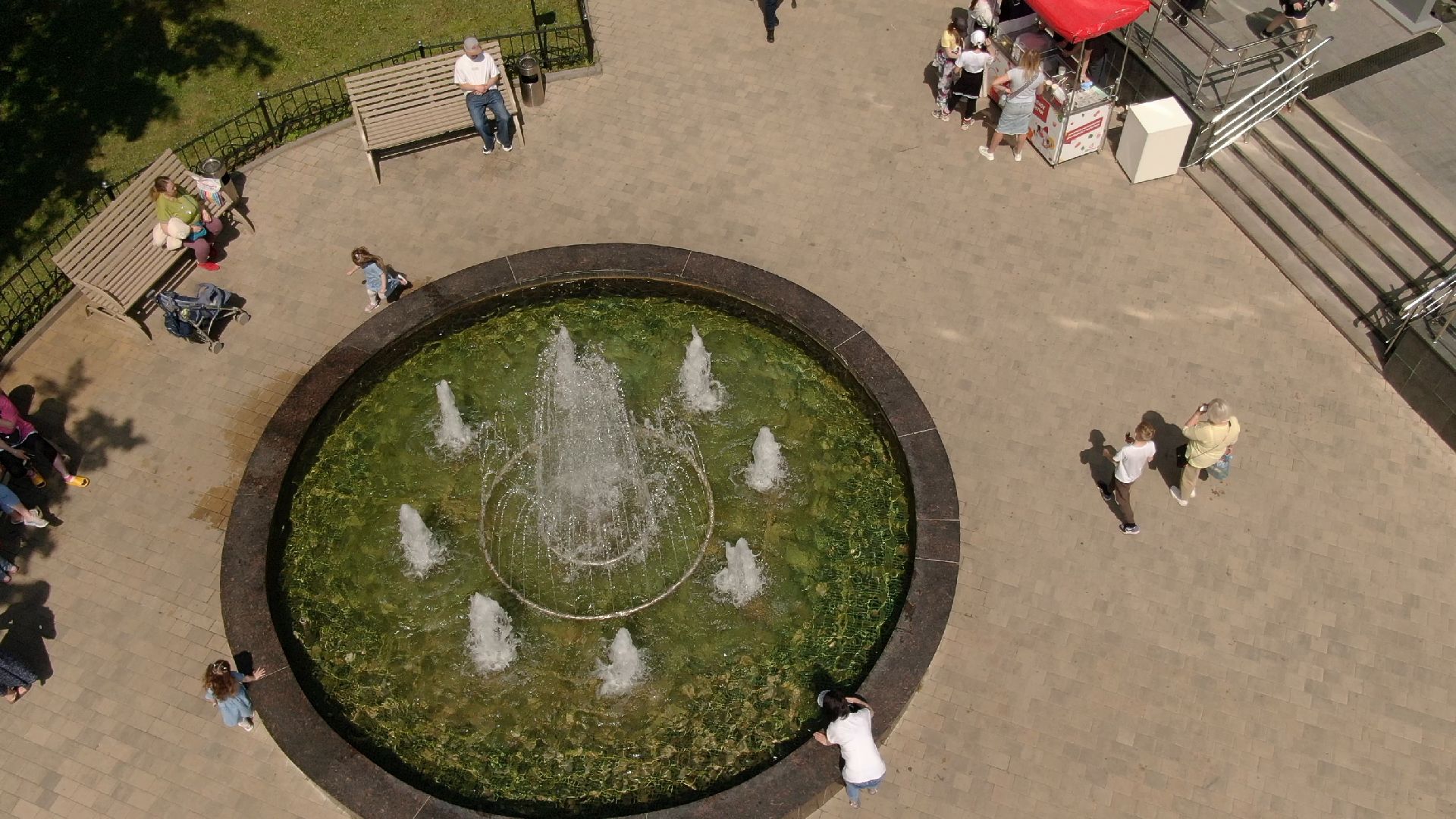 Звенигород, культура, благоустройство,видео с коптера,