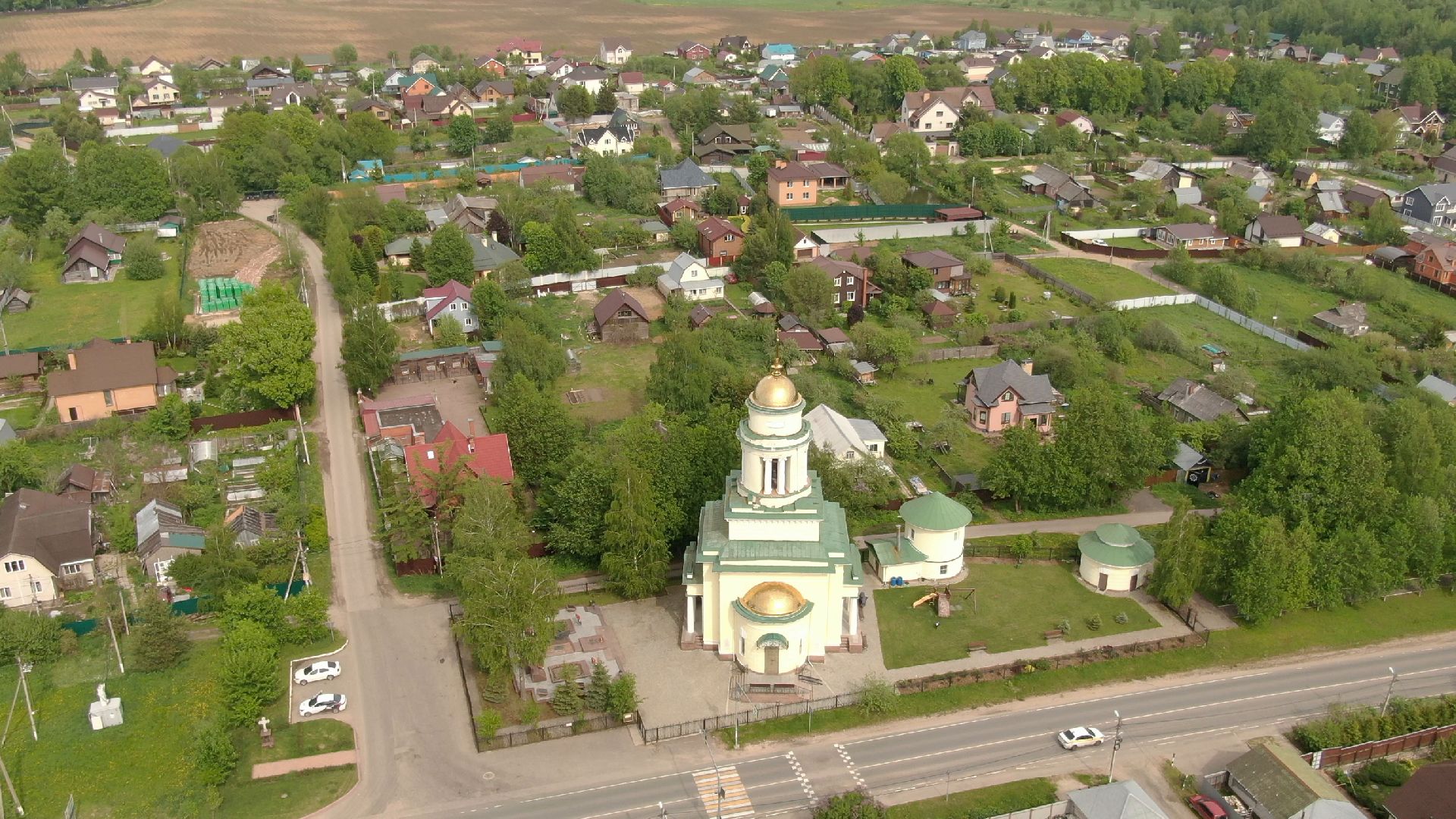 Звенигород, усадьба, культура,видео с коптера,