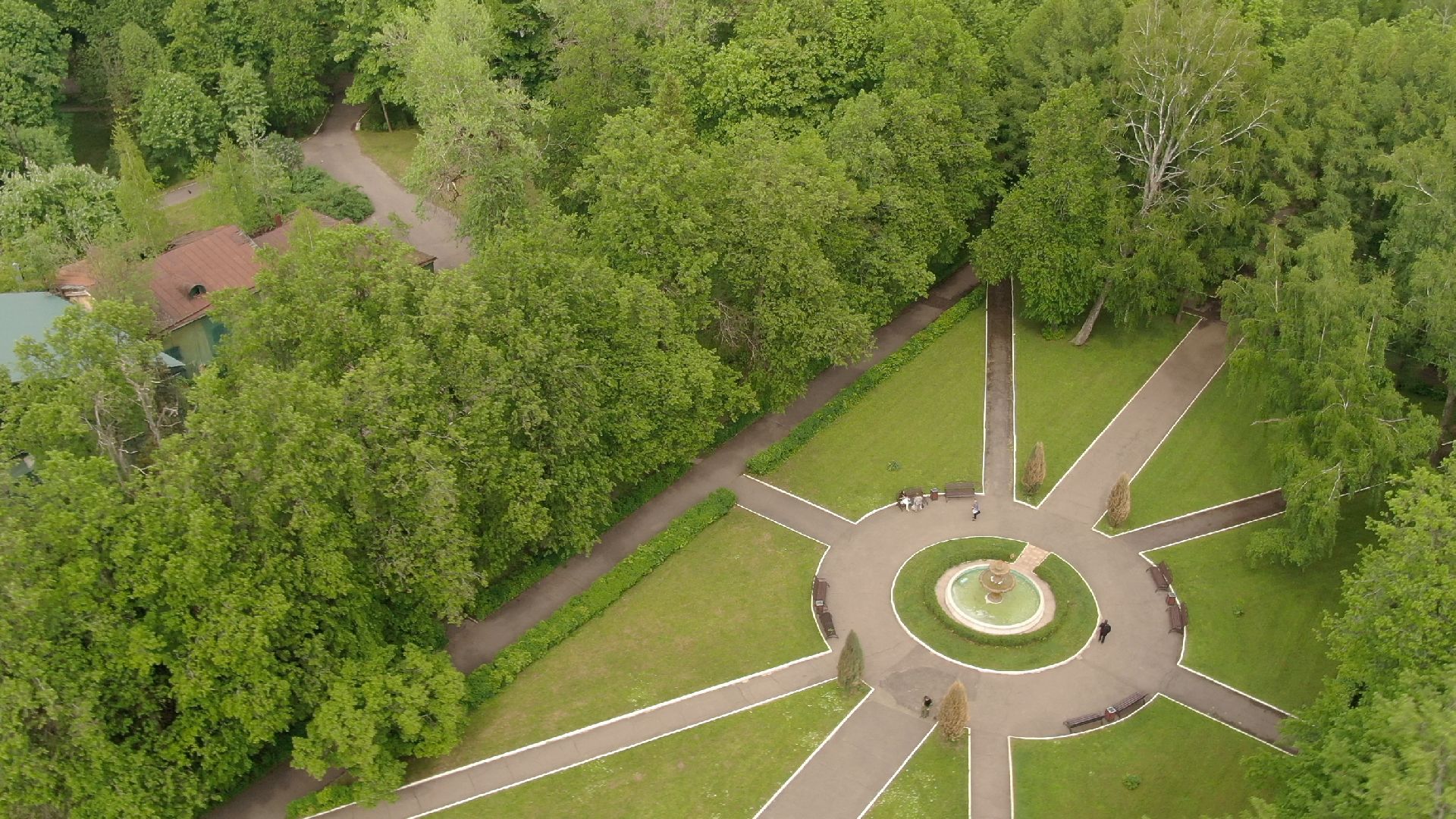 Звенигород, усадьба, культура,видео с коптера,