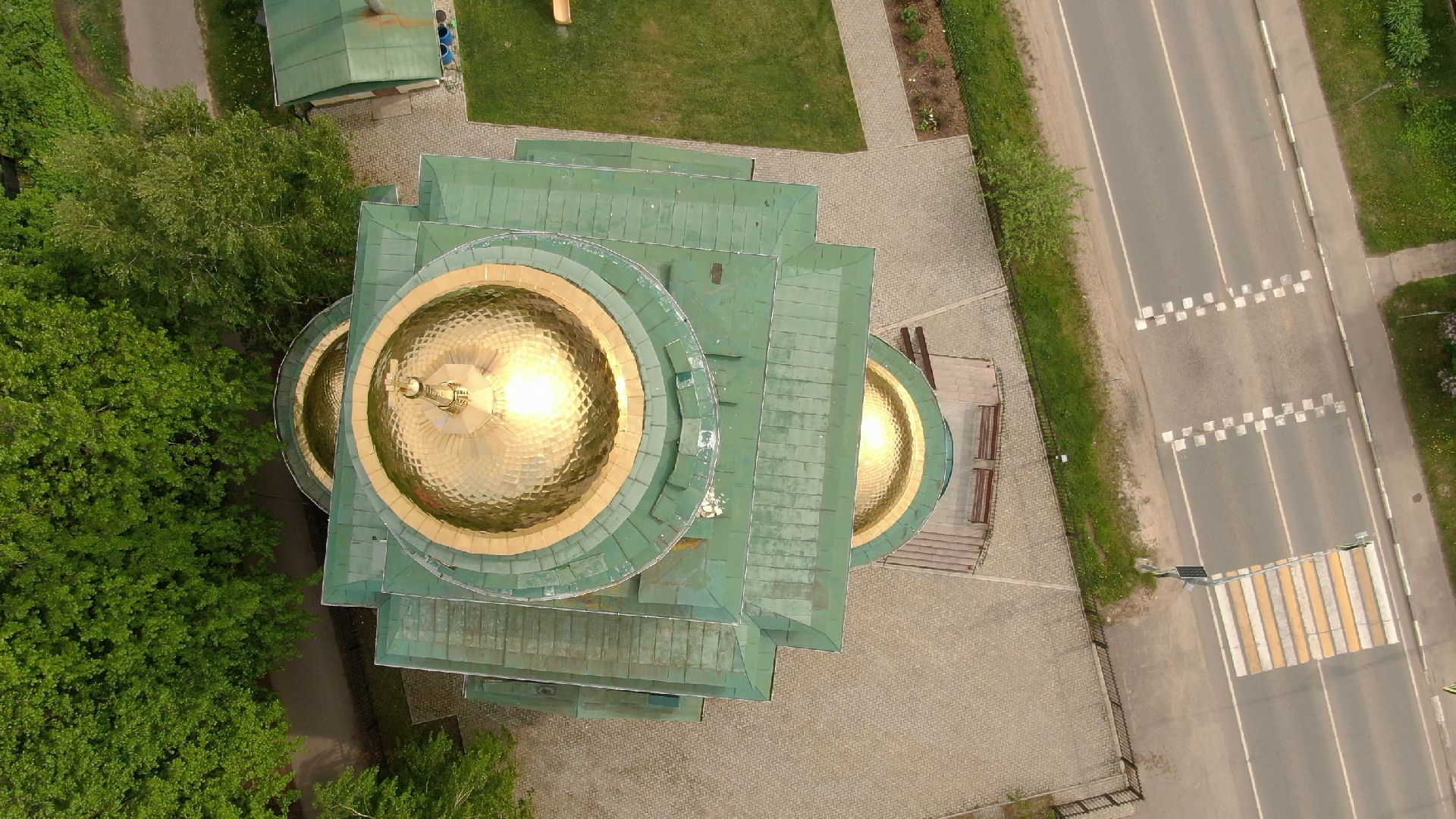 Звенигород, усадьба, культура,видео с коптера,