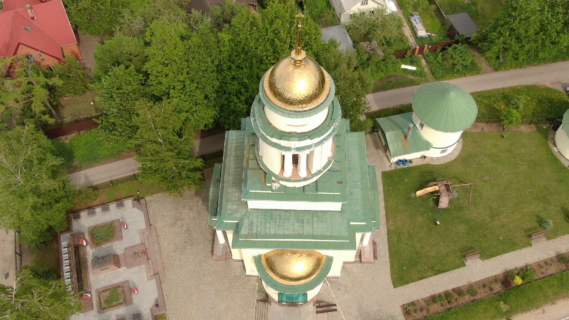 Звенигород, усадьба, культура,видео с коптера,