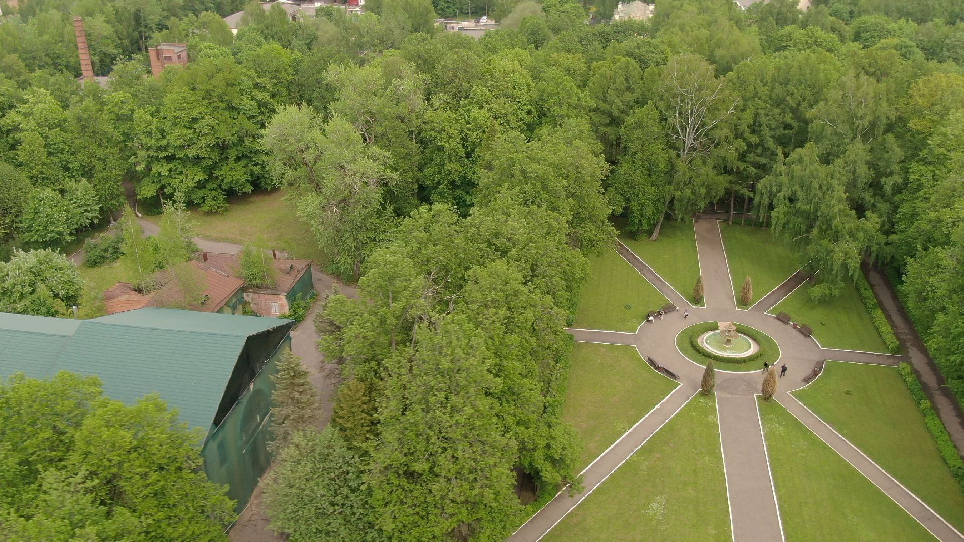 Звенигород, усадьба, культура,видео с коптера,