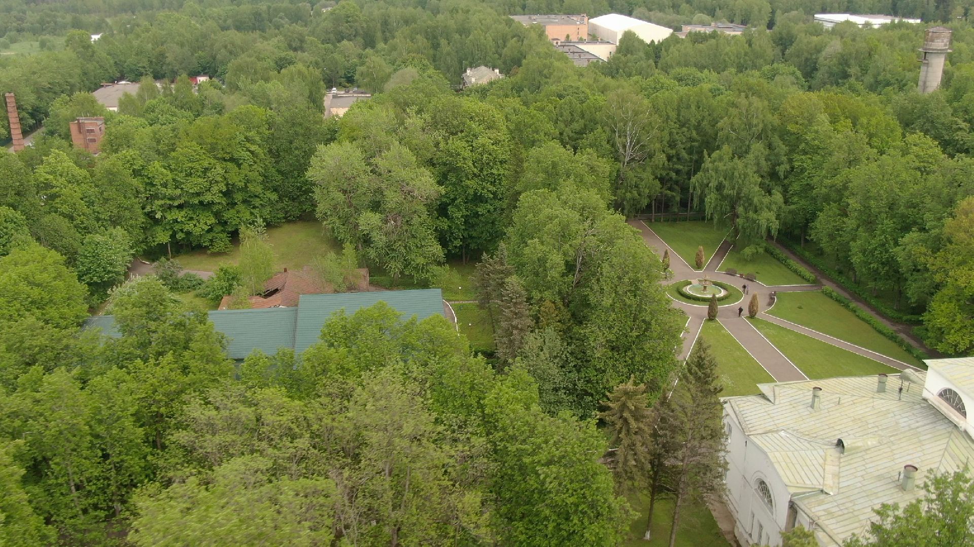 Звенигород, усадьба, культура,видео с коптера,