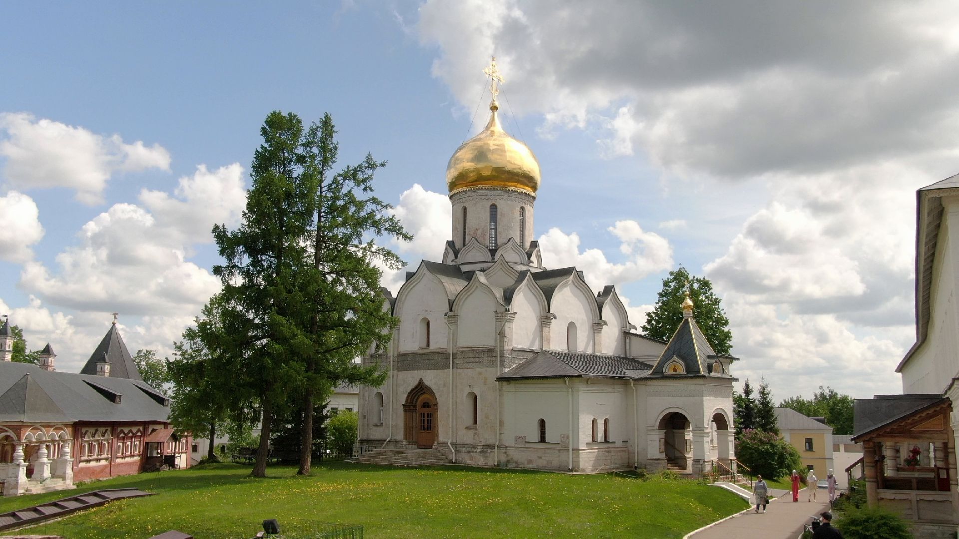 звенигород, монастырь, культура,видео с коптера,