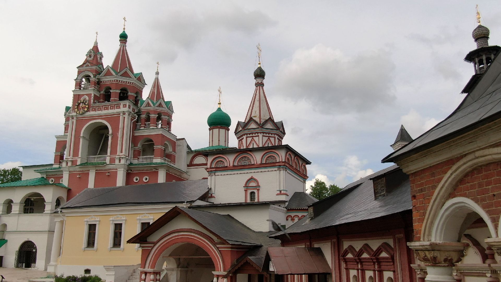 звенигород, монастырь, культура,видео с коптера,