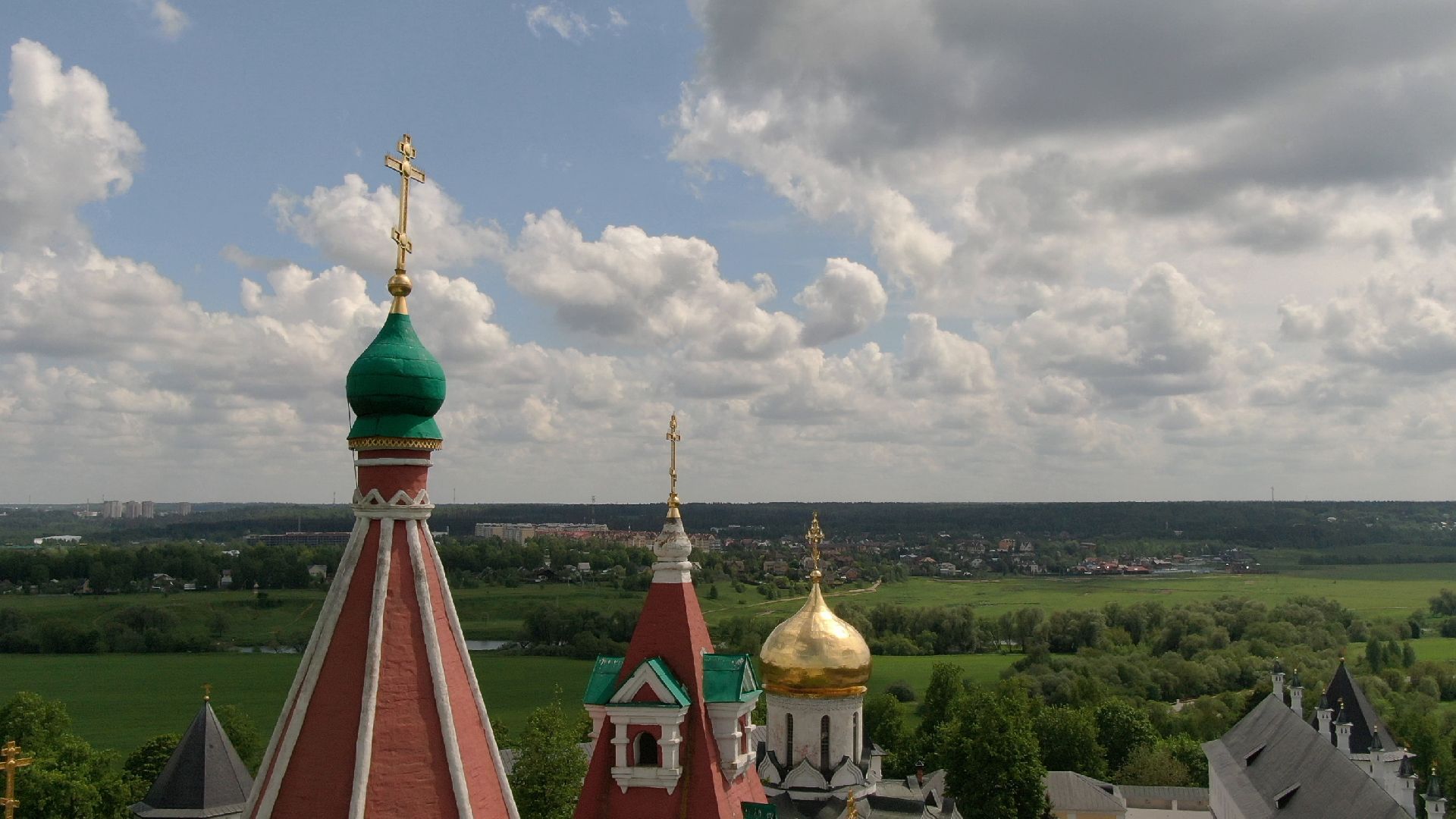 звенигород, монастырь, культура,видео с коптера,