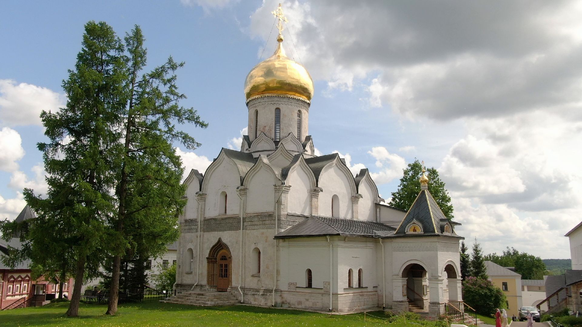 звенигород, монастырь, культура,видео с коптера,