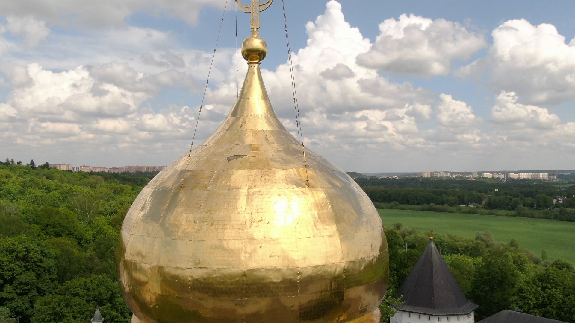 звенигород, монастырь, культура,видео с коптера,