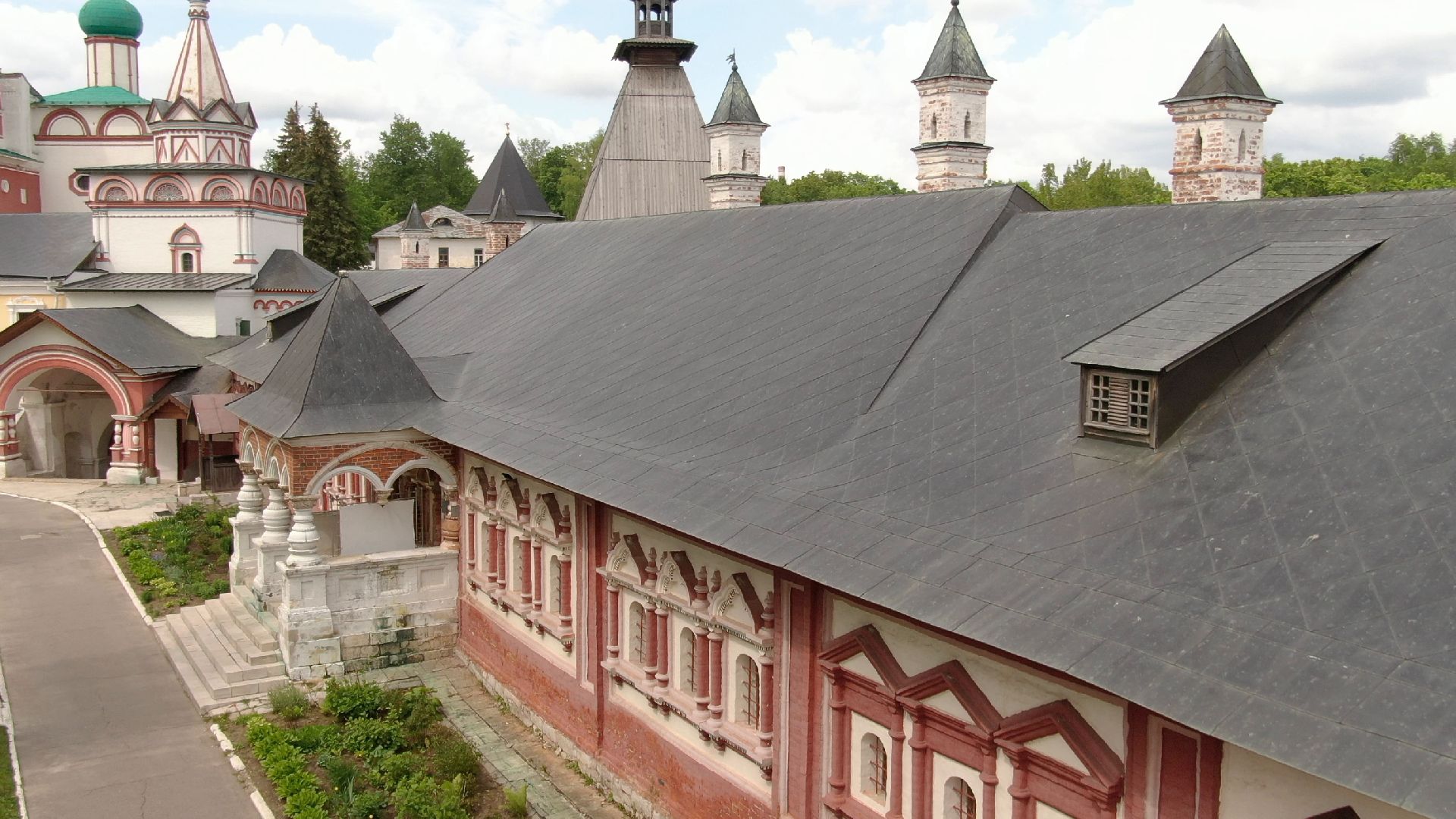 звенигород, монастырь, культура,видео с коптера,