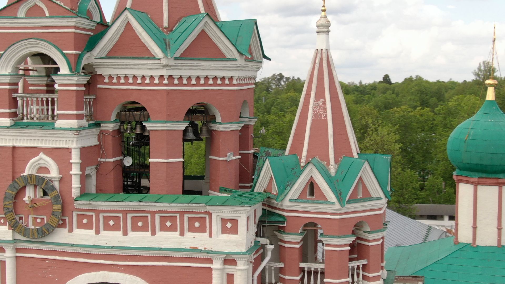 звенигород, монастырь, культура,видео с коптера,