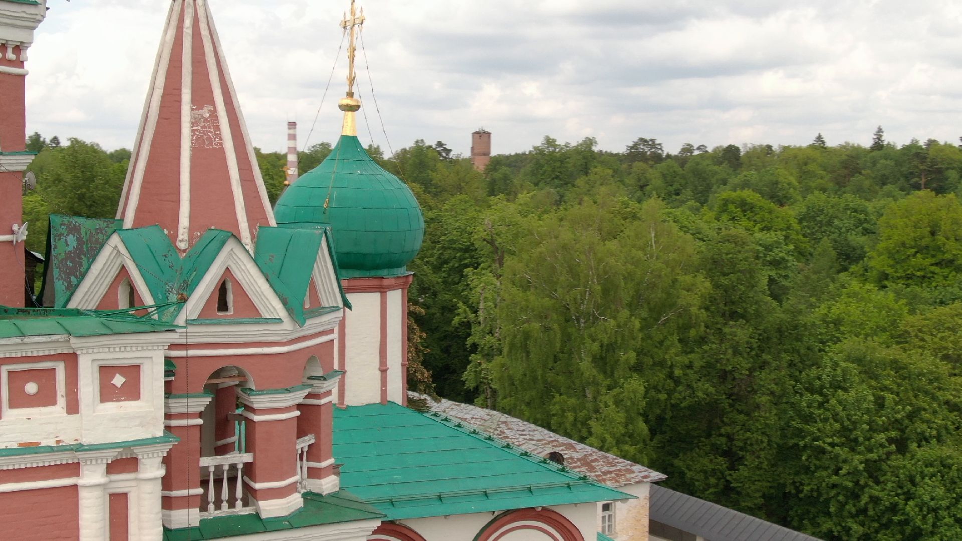 звенигород, монастырь, культура,видео с коптера,