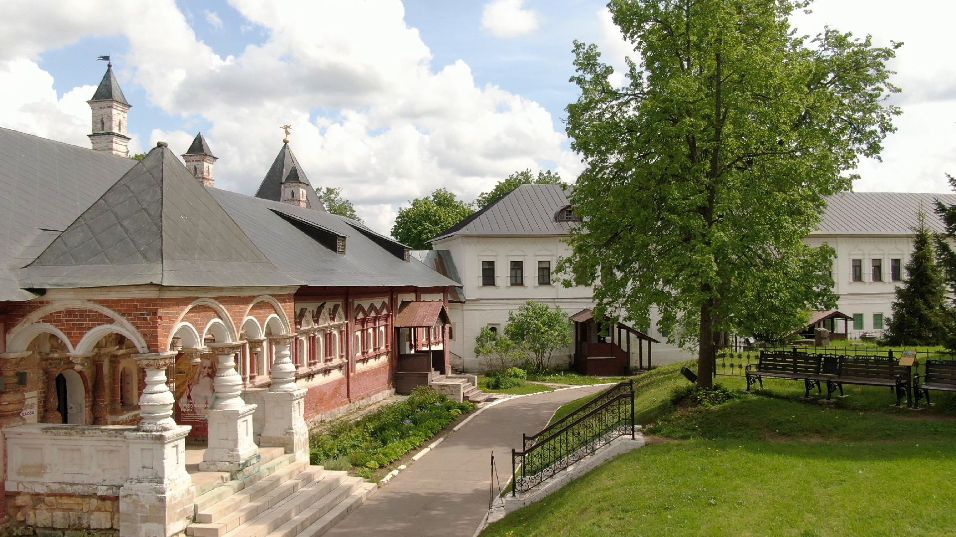 звенигород, монастырь, культура,видео с коптера,