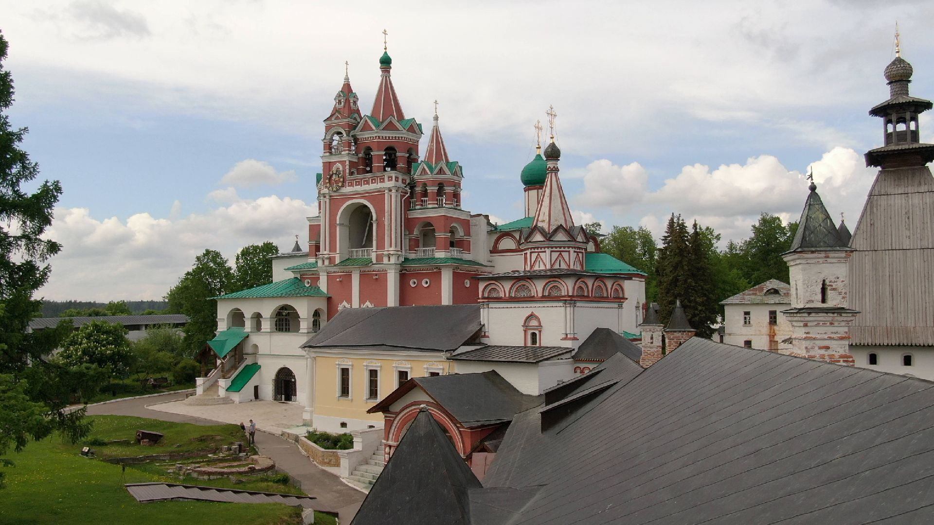 звенигород, монастырь, культура,видео с коптера,