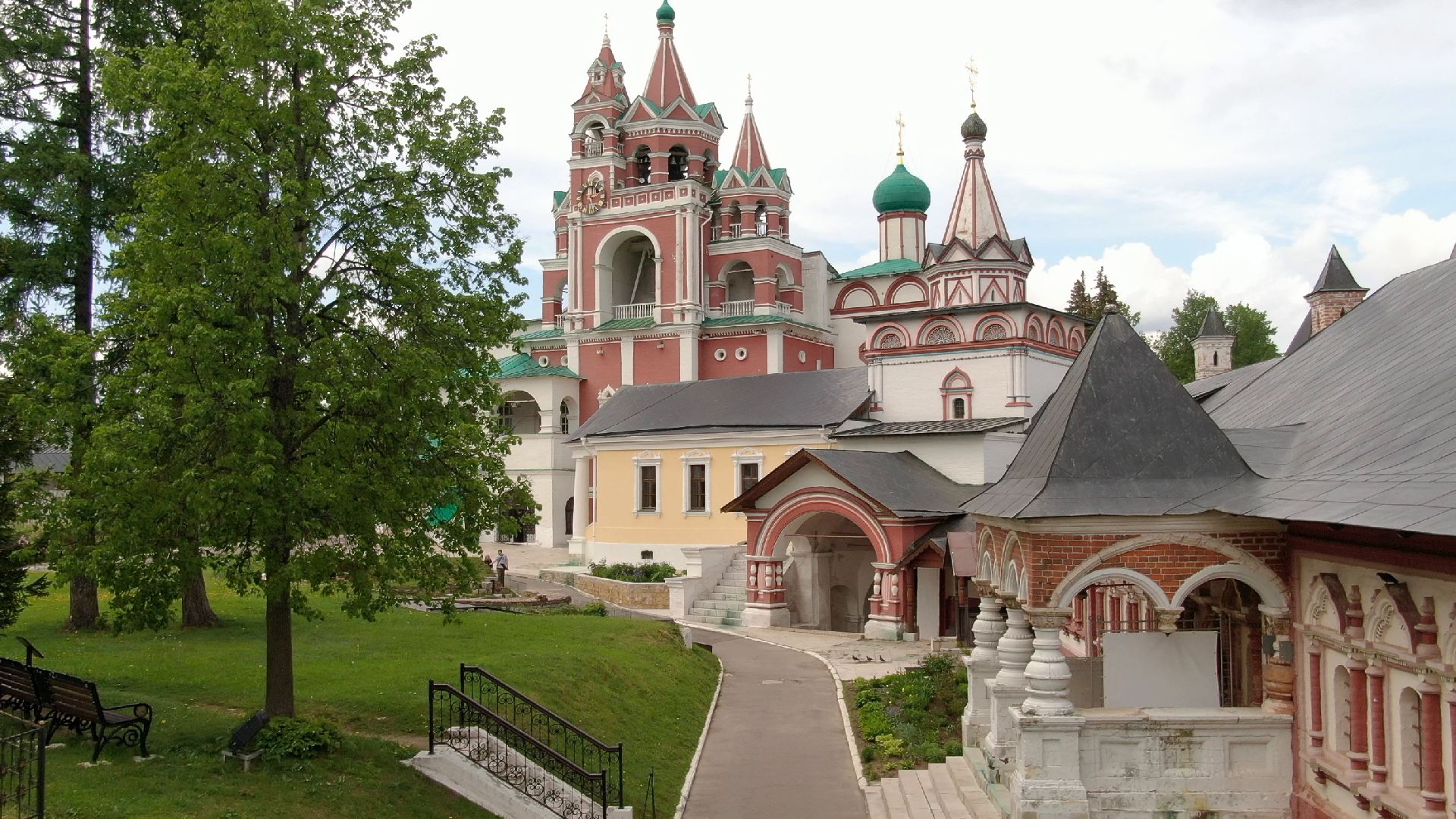 звенигород, монастырь, культура,видео с коптера,